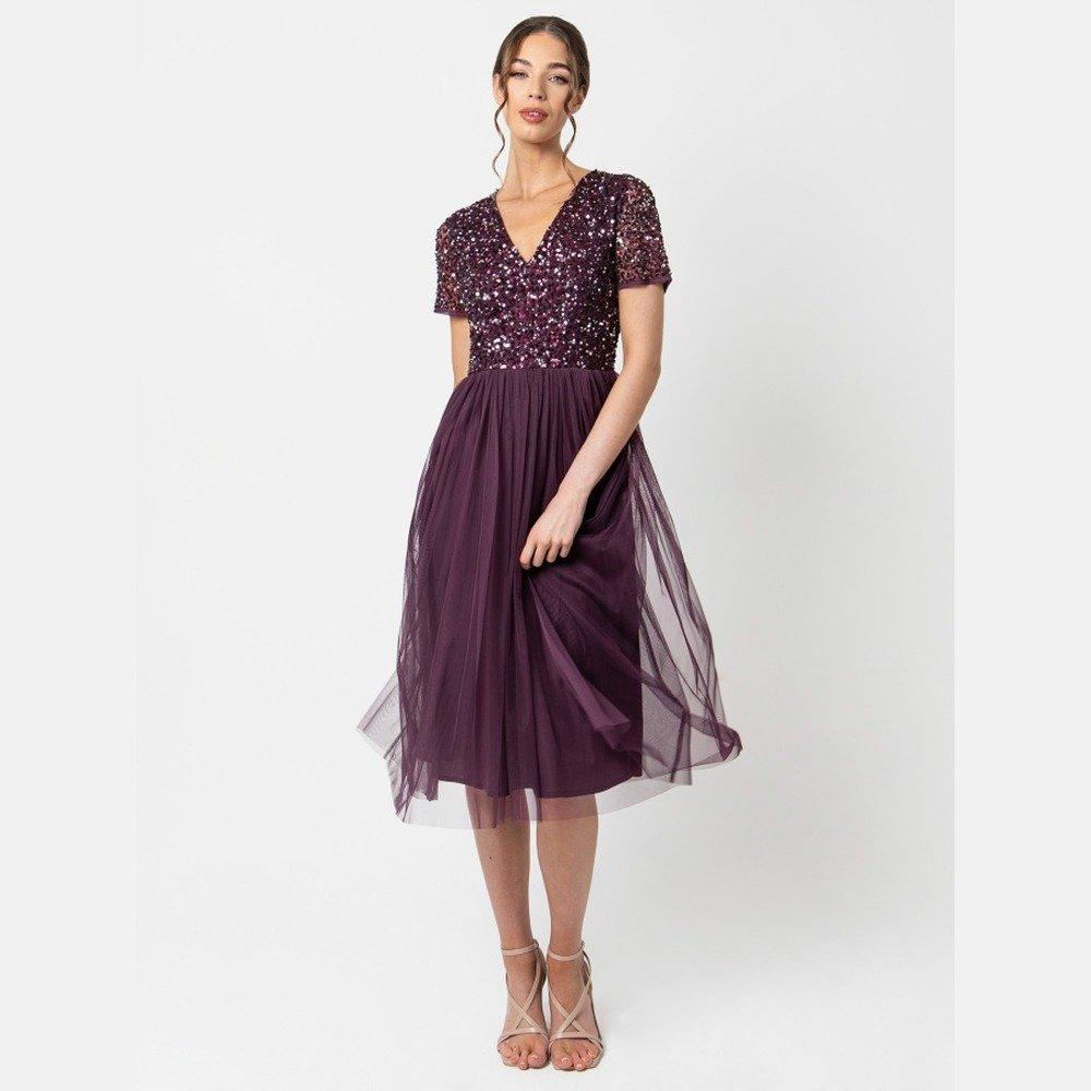 Maya Deluxe Maya Embellished Long Sleeve Maxi Dress Maya Deluxe Maya Embellished Long Sleeve Maxi Dress