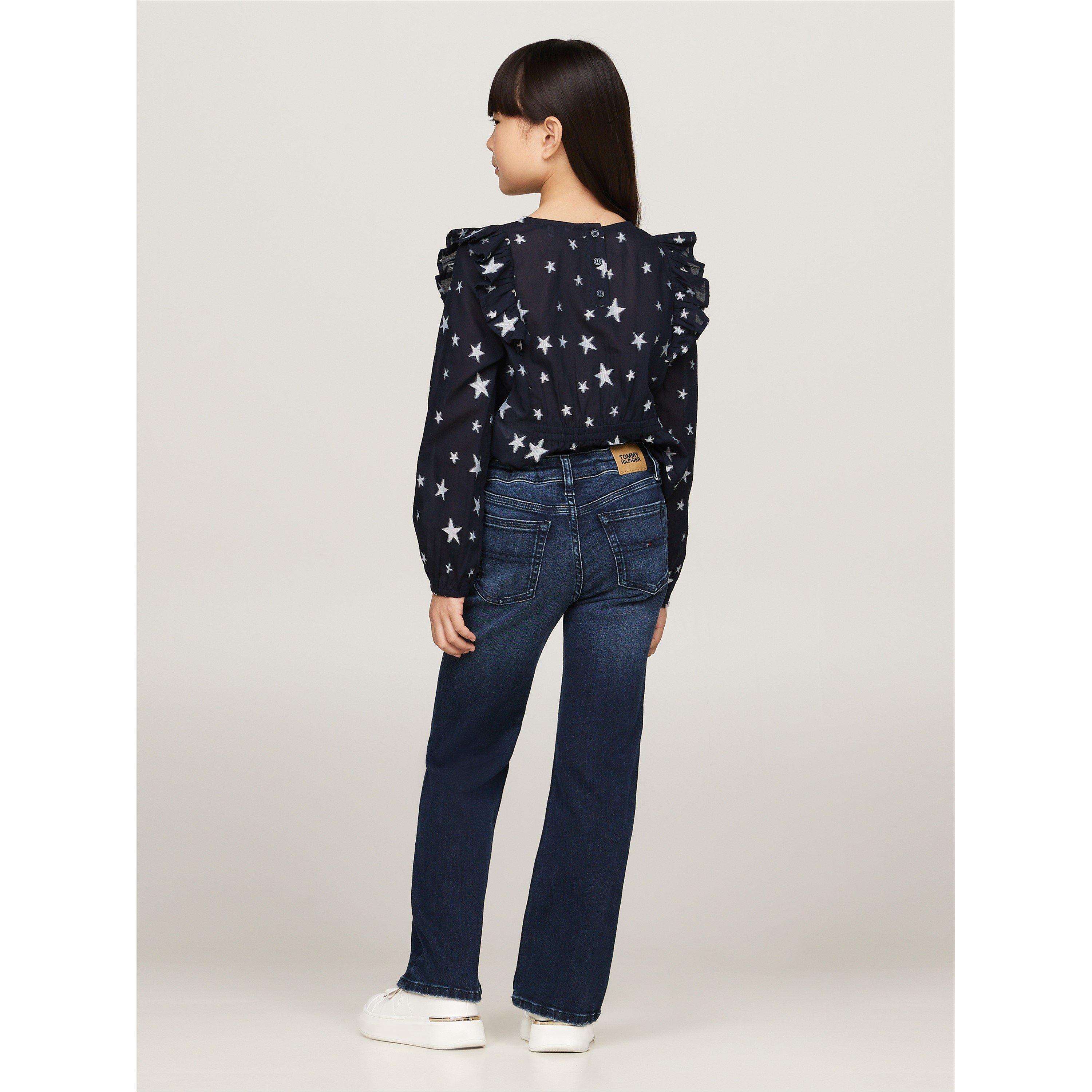 Blu/Blk 0G0 - Tommy Hilfiger - Bootcut jeans Junior - 4