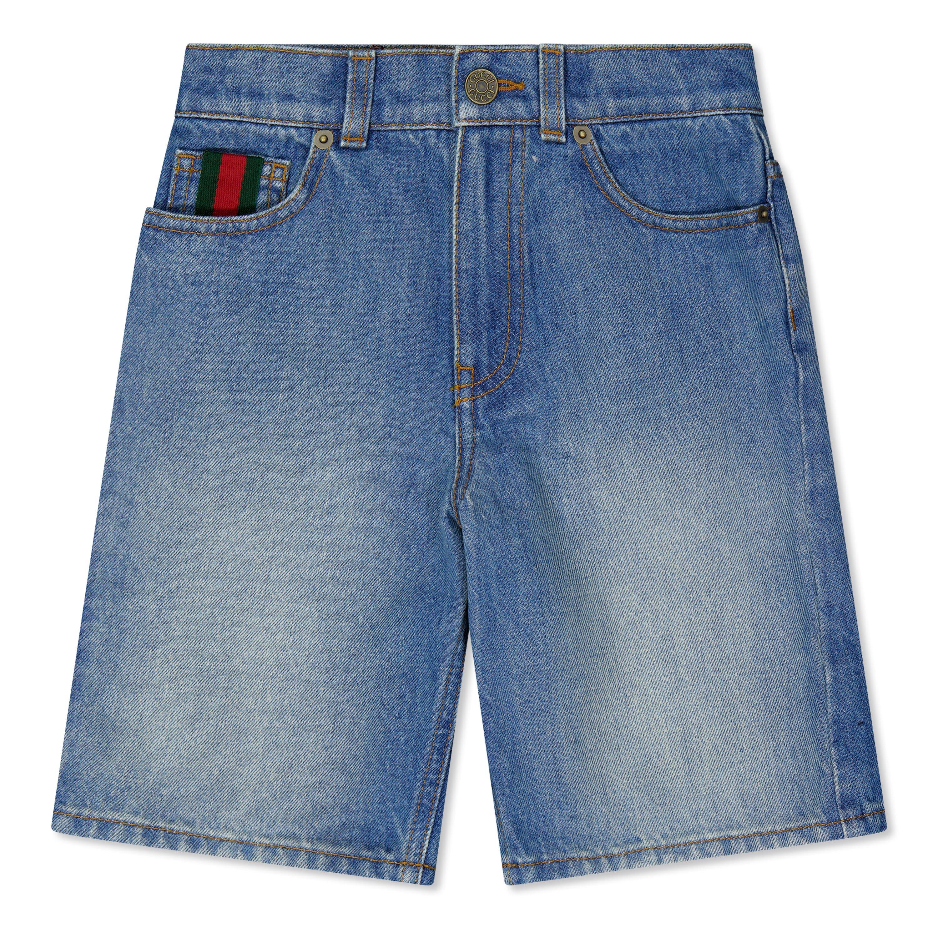 Blue 4447 - Gucci - Juniors' Denim Shorts - 1