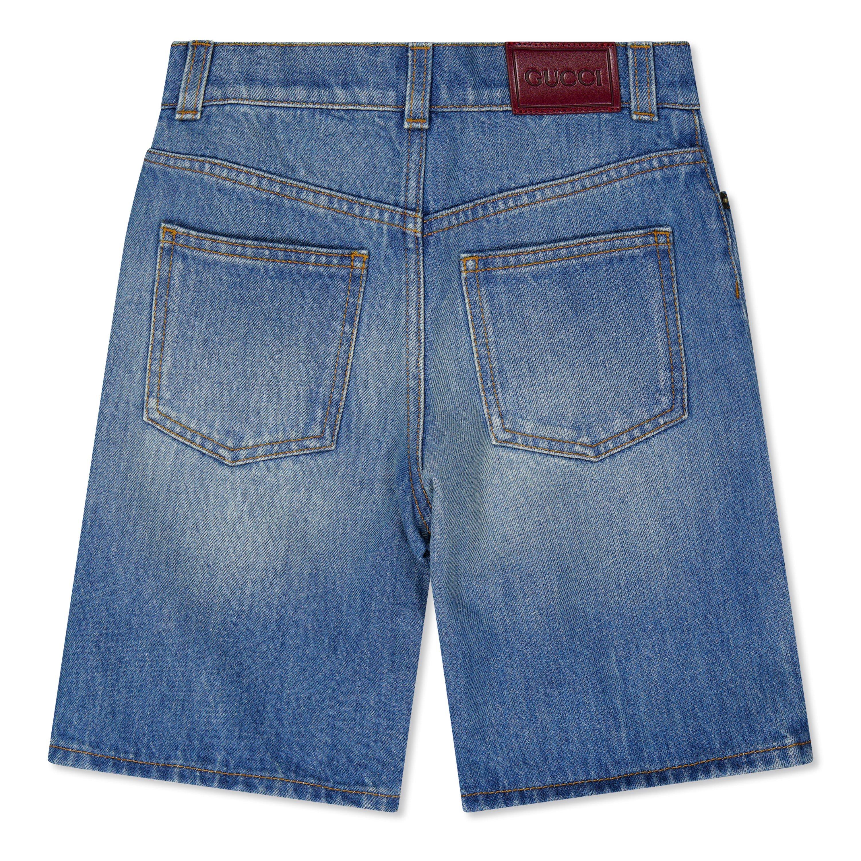 Blue 4447 - Gucci - Juniors' Denim Shorts - 2