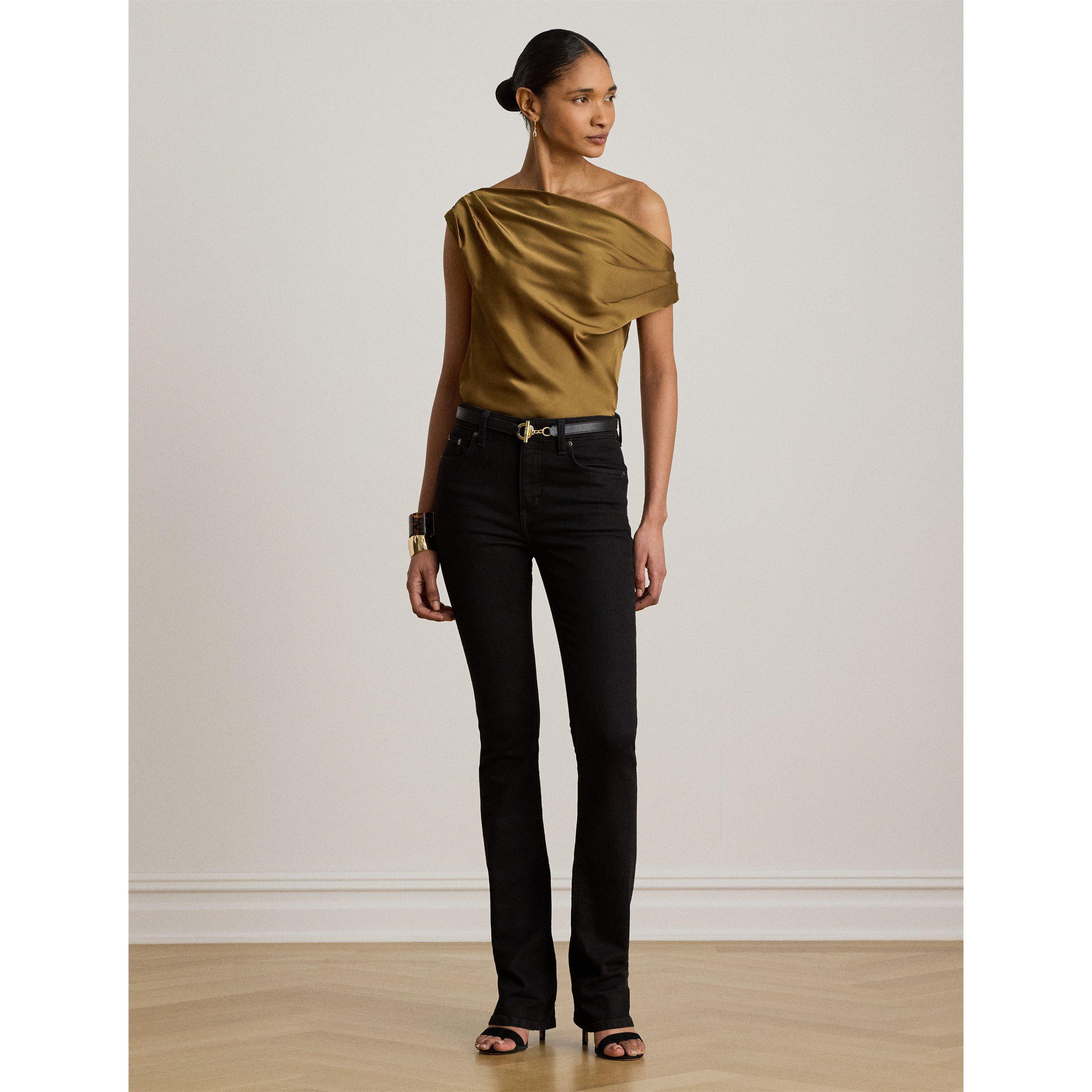 TOBACCO - Lauren by Ralph Lauren - Women's Short Sleeve Plain Shirt - 5