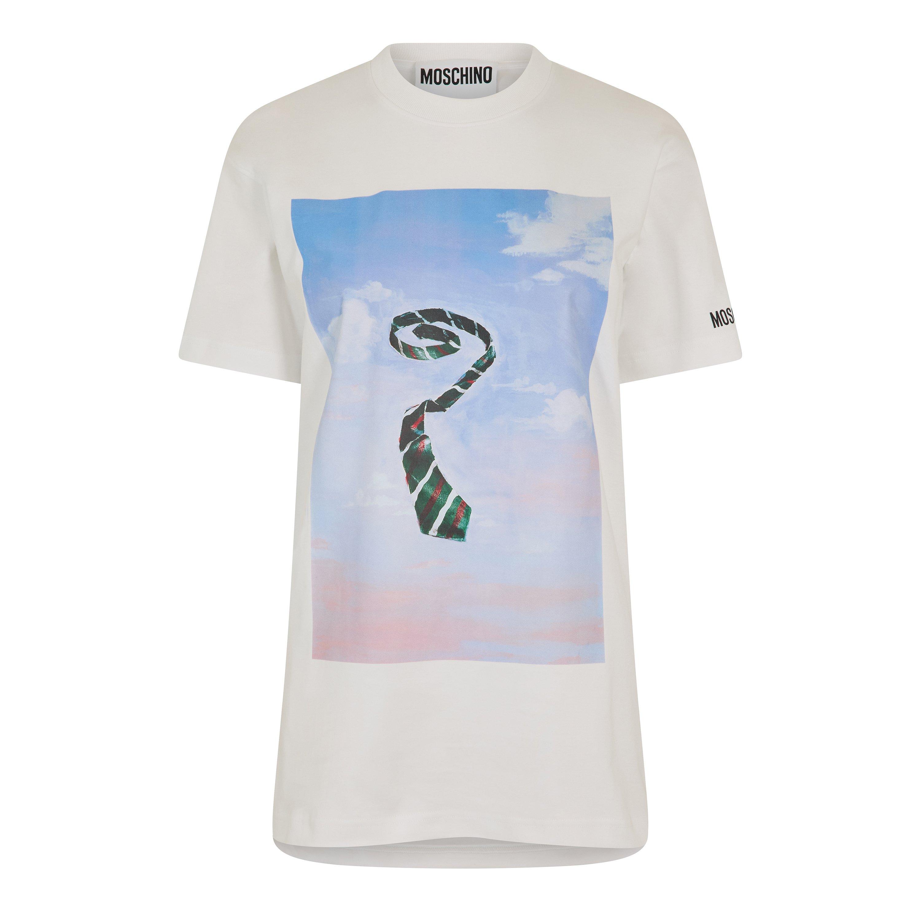 White - Moschino - Moschino Reg Fit Tee Ld99 - 1