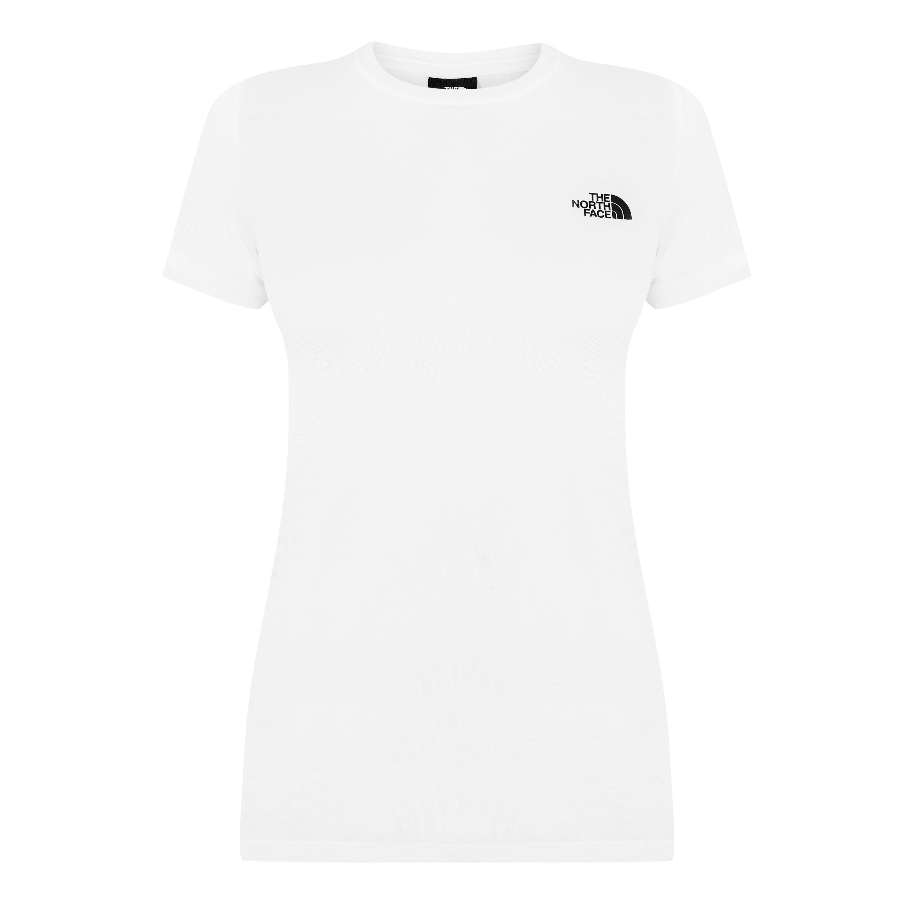 TNF White FN4 - The North Face - Simple Dome Regular Fit T-Shirt Womens - 1