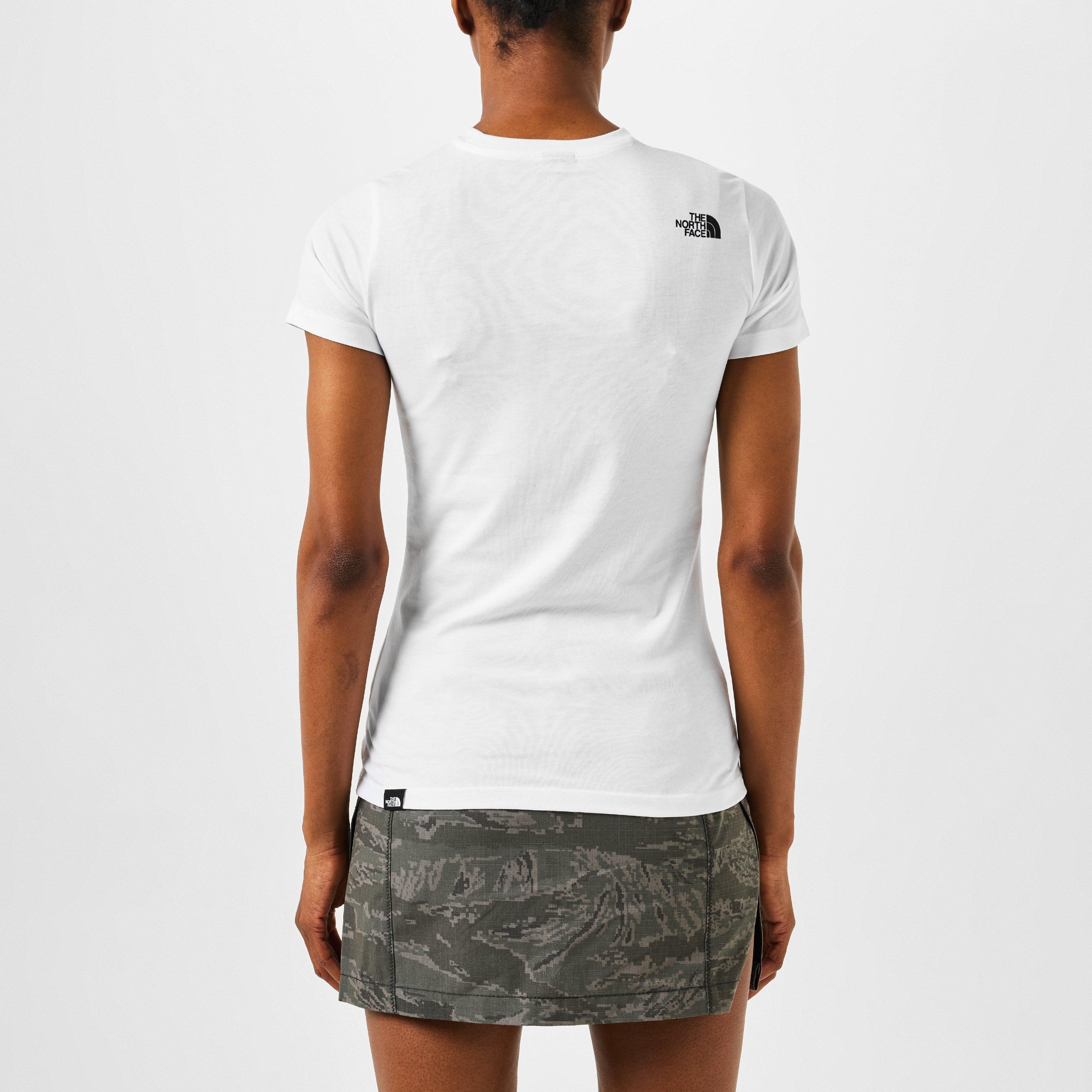 TNF Hvid FN4 - The North Face - Simple Dome Regular Fit T-Shirt Womens - 4