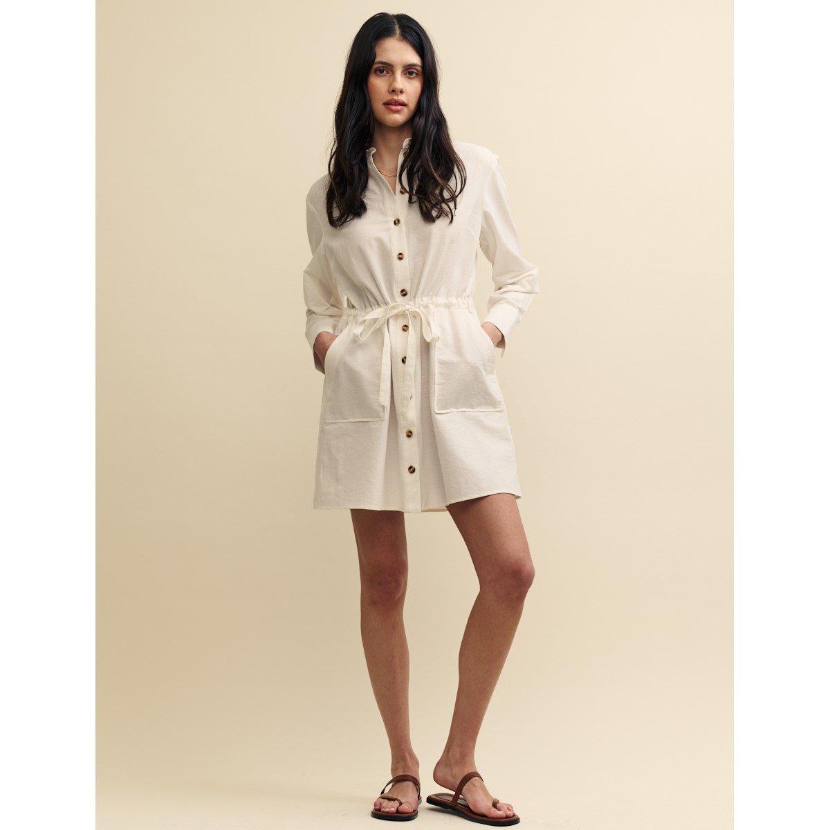 Nobodys Child Women's Mini Dress - Cream - 8 (XS)
