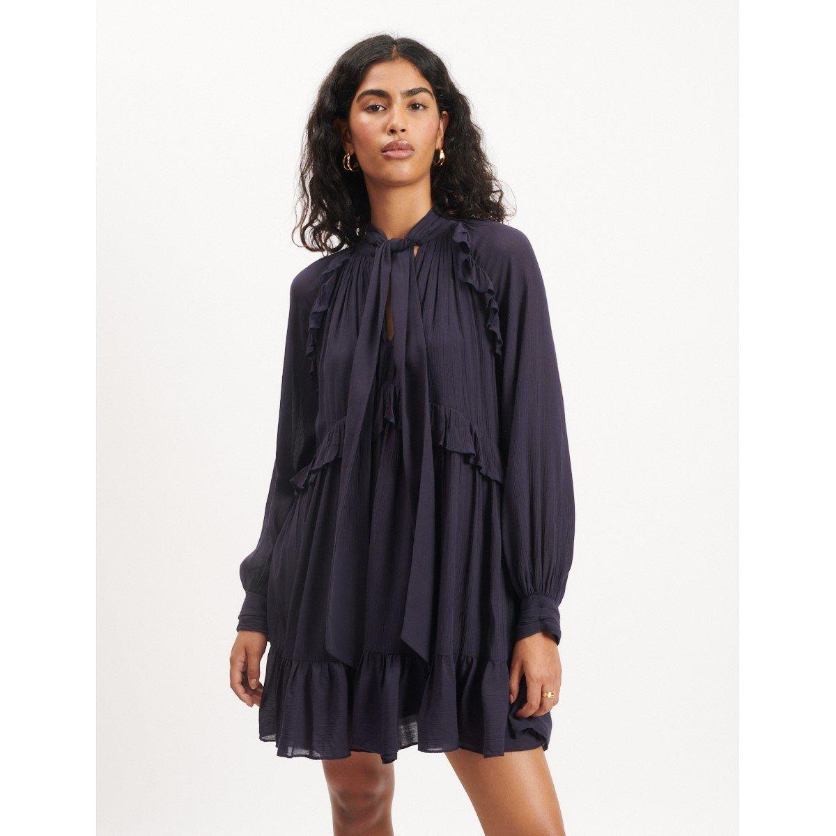 Nobodys Child Women's Mini Dress - Navy - Size 8 (XS)