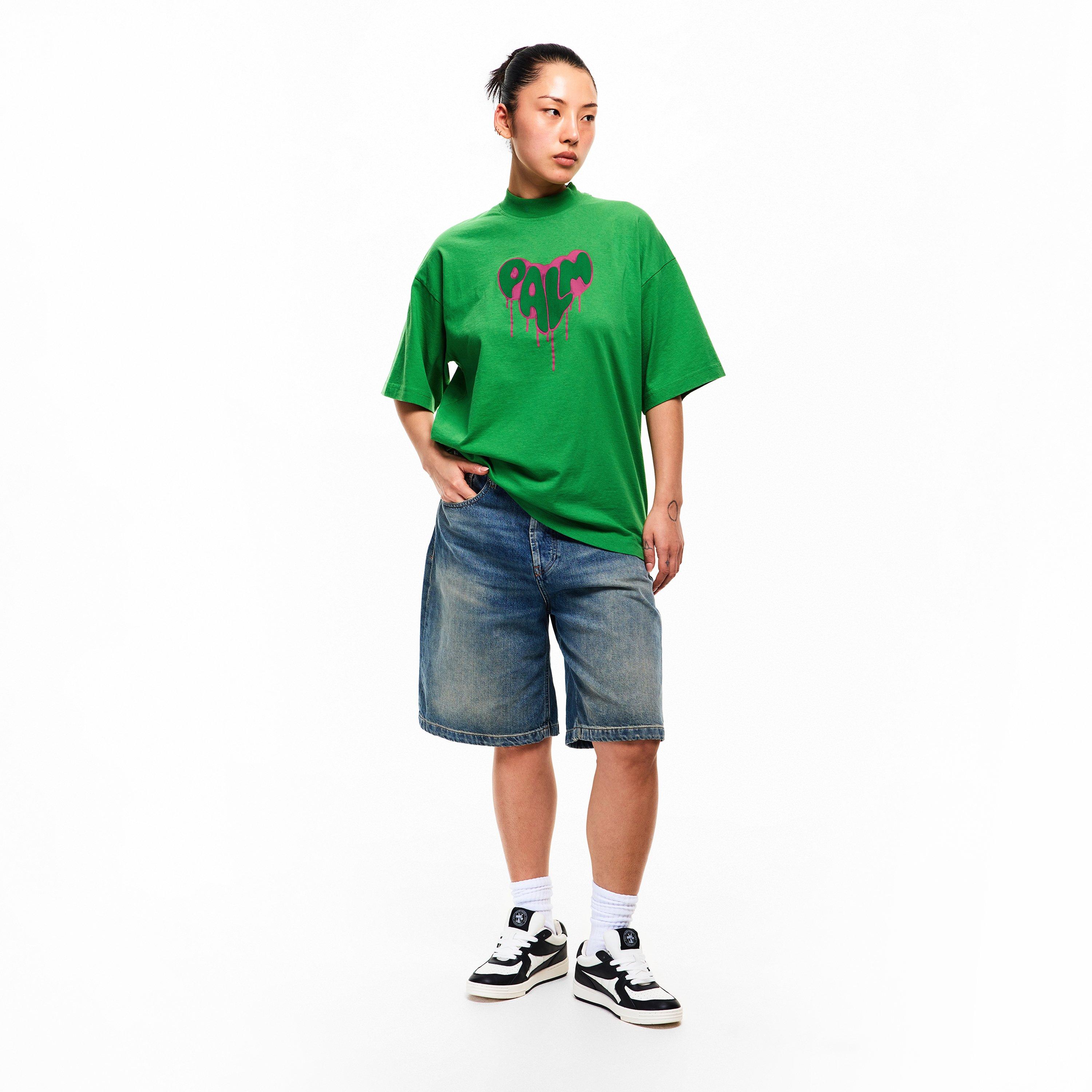 Fúcsia Verde - Palm Angels - Women's Rhinestones T-Shirt - 6