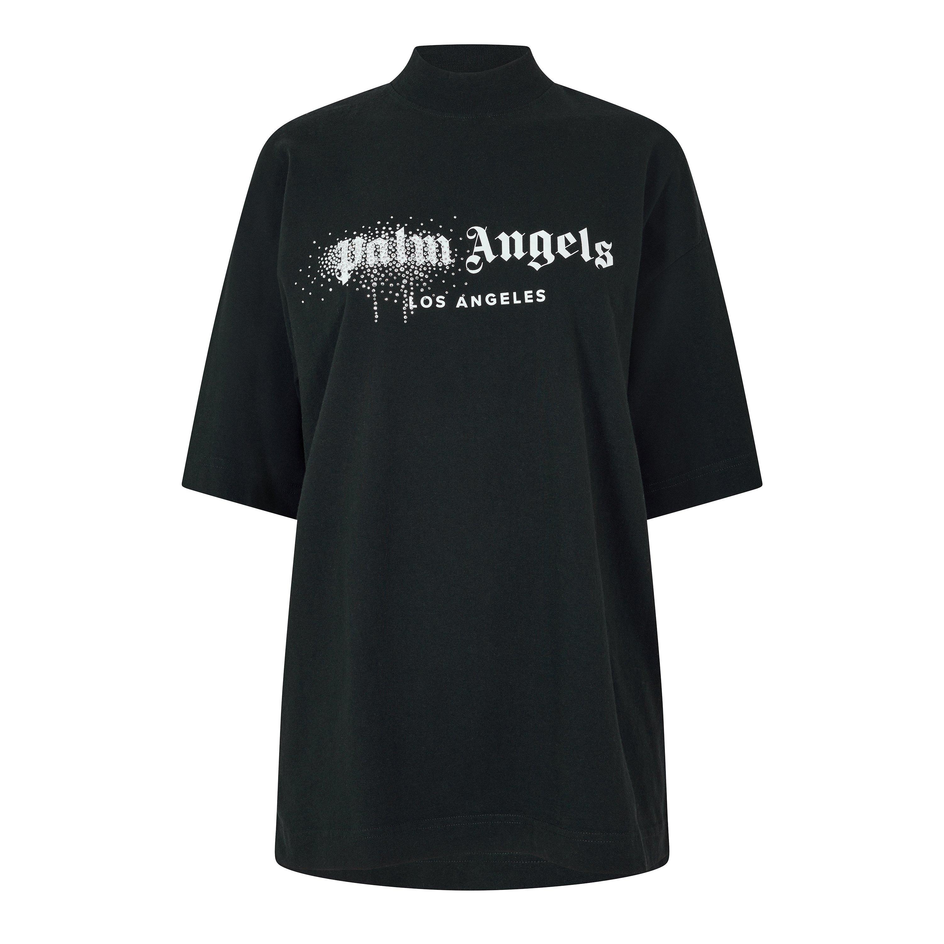 Black White - Palm Angels - Palm Milano Crop T Ld99 - 1