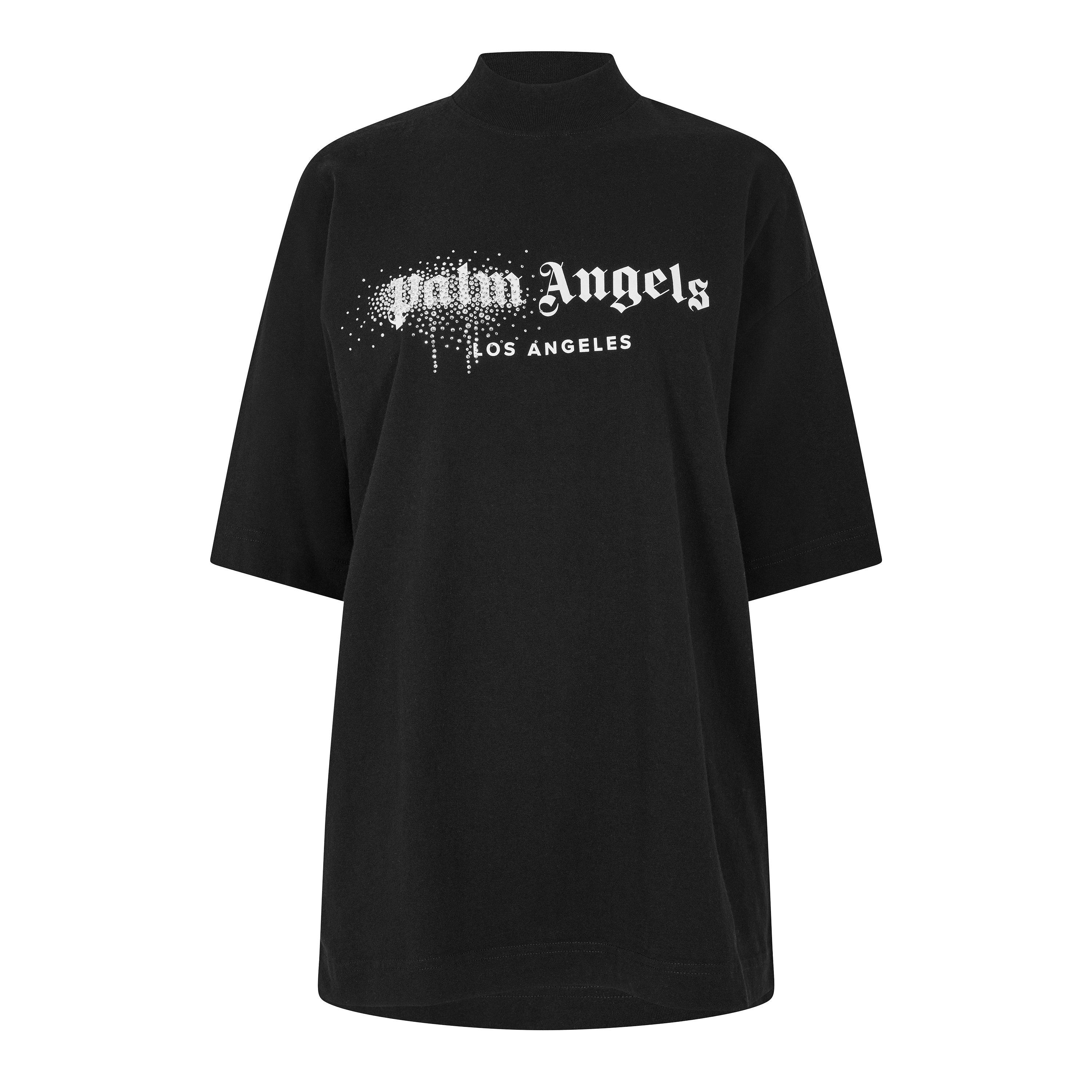 Black White - Palm Angels - Women's Milano Cropped T-Shirt - 1