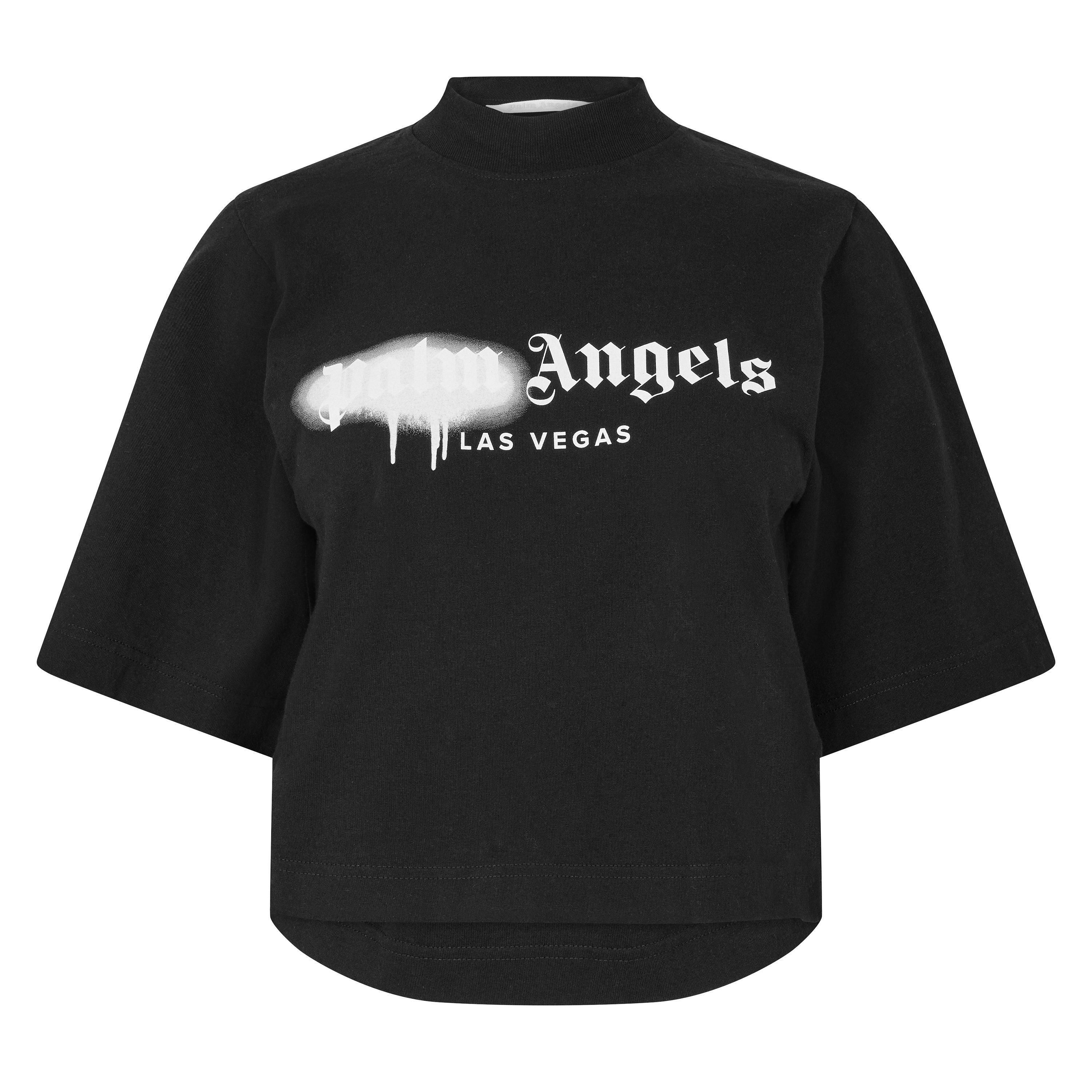 Black White - Palm Angels - Women's Milano Cropped T-Shirt - 1