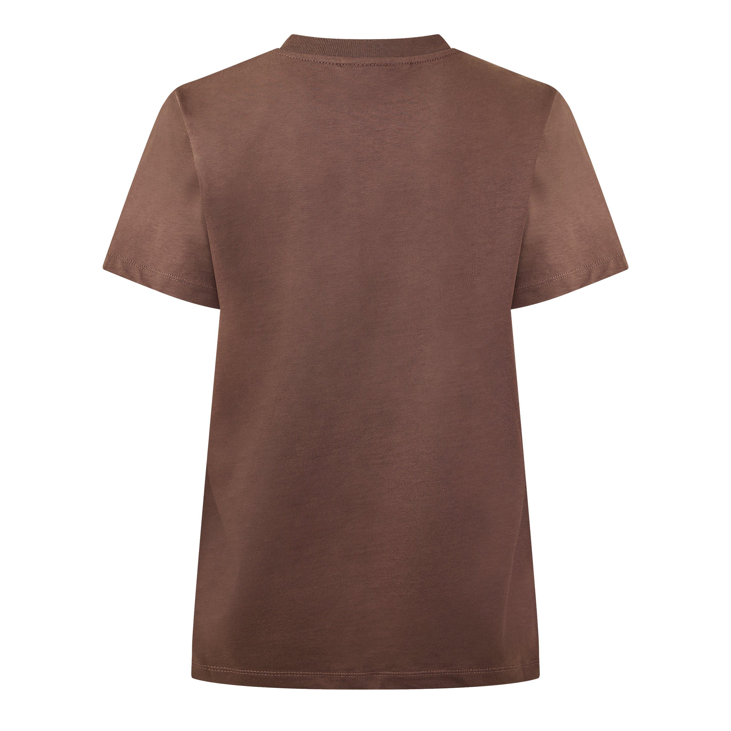 Choc Brown - Ganni - Women's Graphic T-Shirt - 2