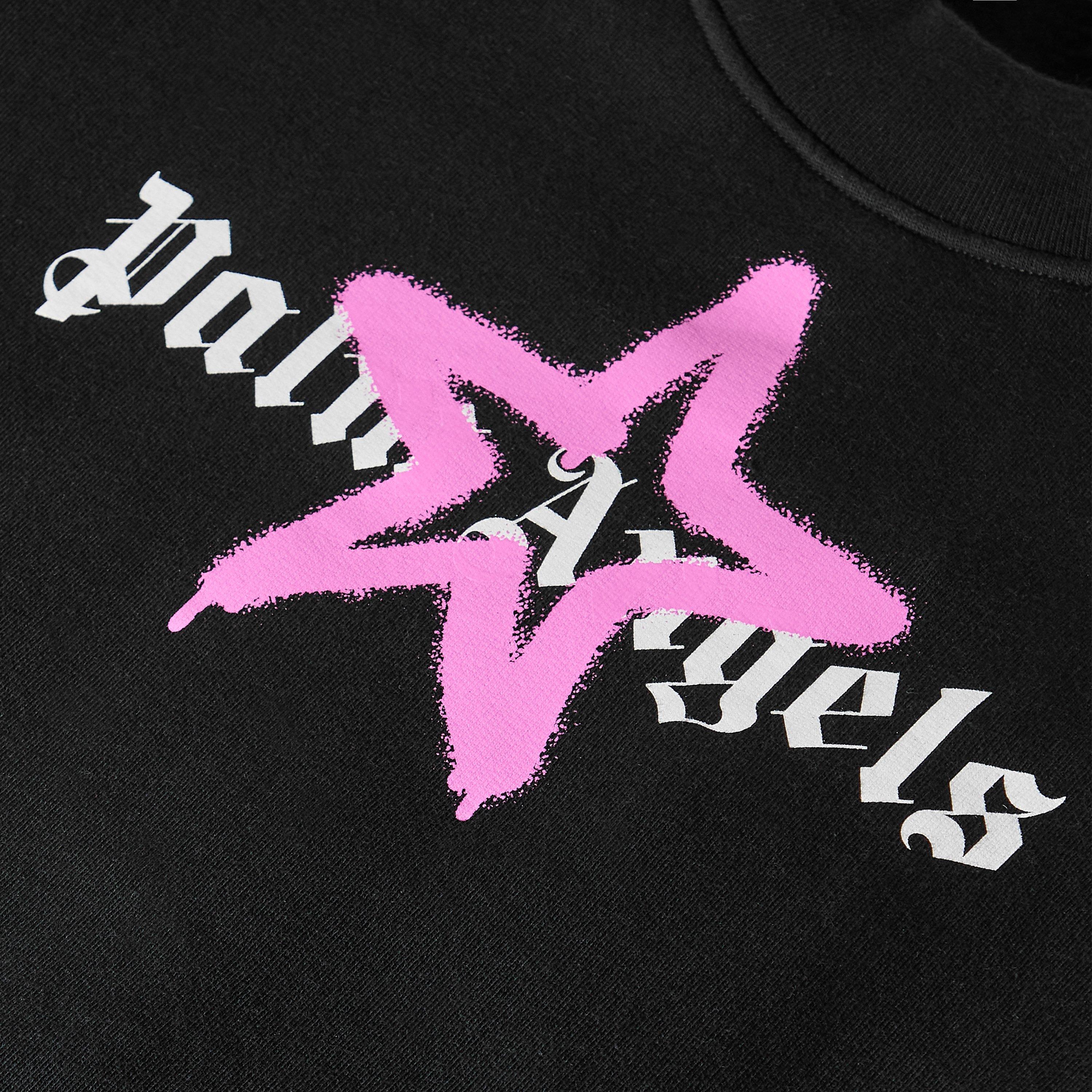 Black Pink - Palm Angels - Women's Star Crew T-Shirt - 3