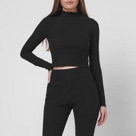 Good American Ribbed Crop Top