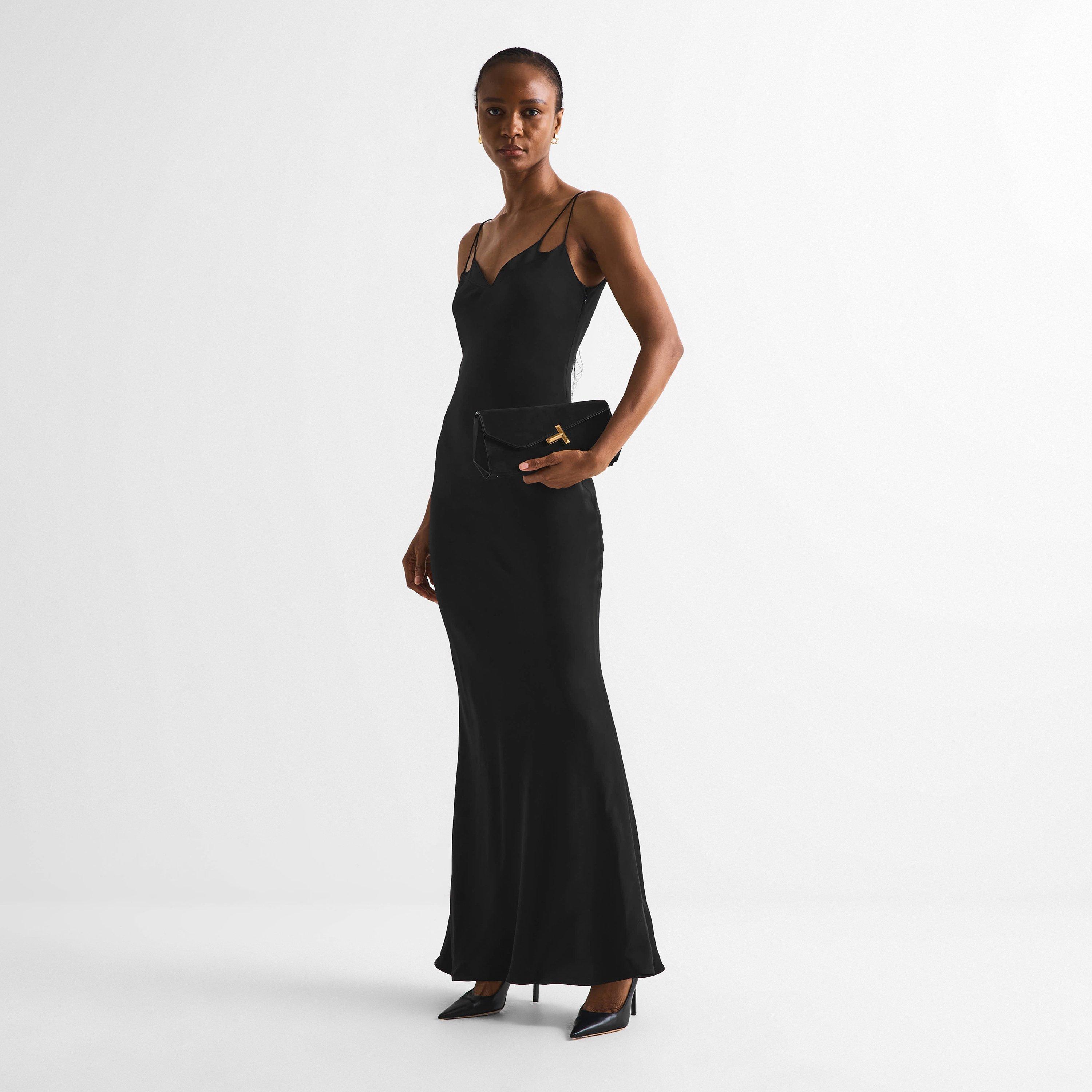 Black - Tom Ford - Women's Bias Cocktail Long Maxi Dress - 6