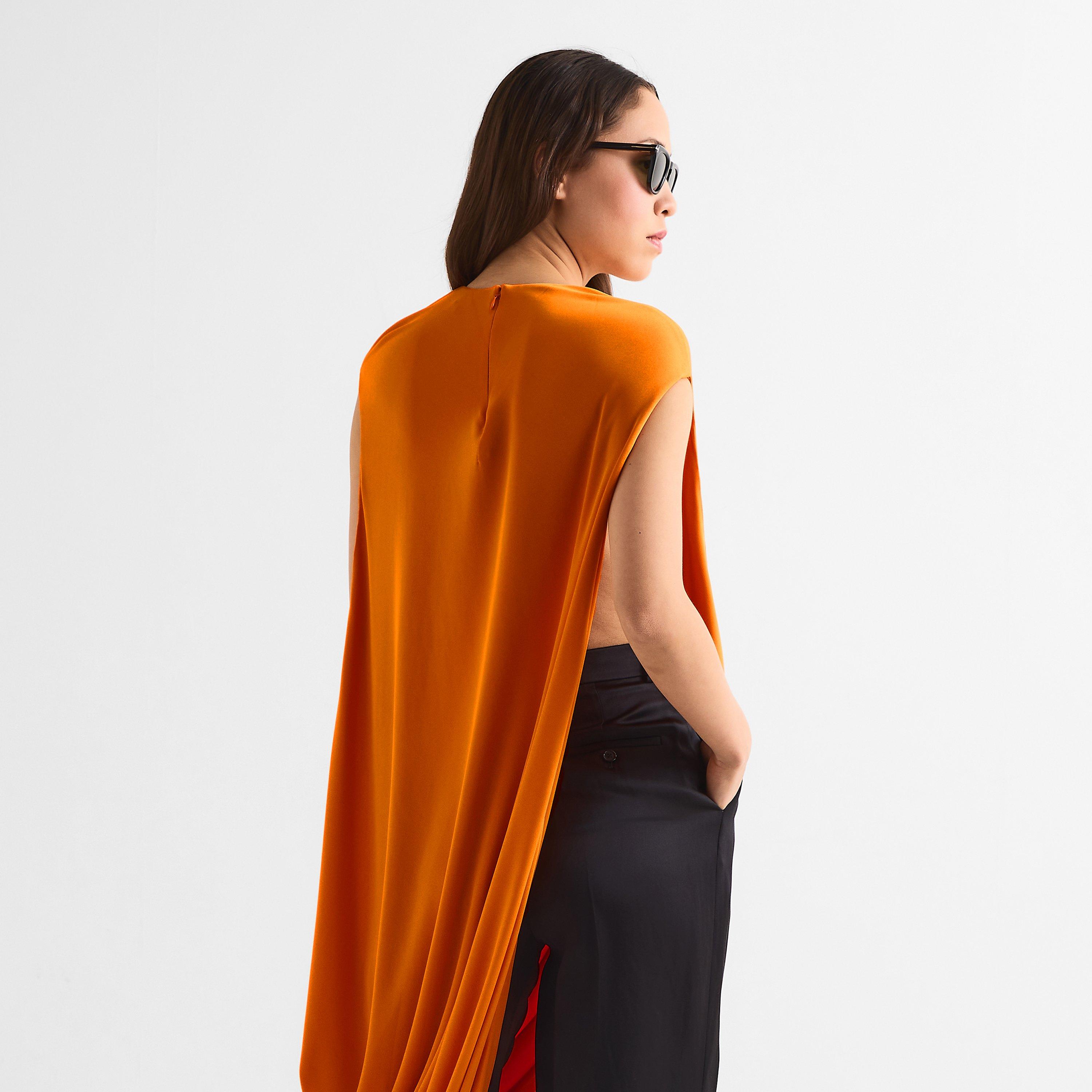 Orange Fluro - Tom Ford - Women's Impossible Top Tunic - 4