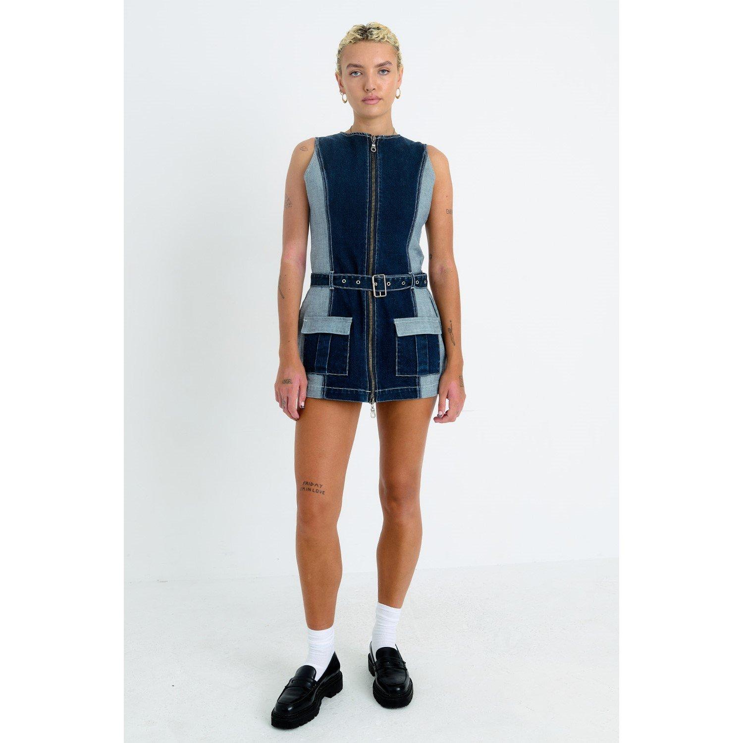 Indigo - The Ragged Priest - Women's Hose Mini Dress - 1