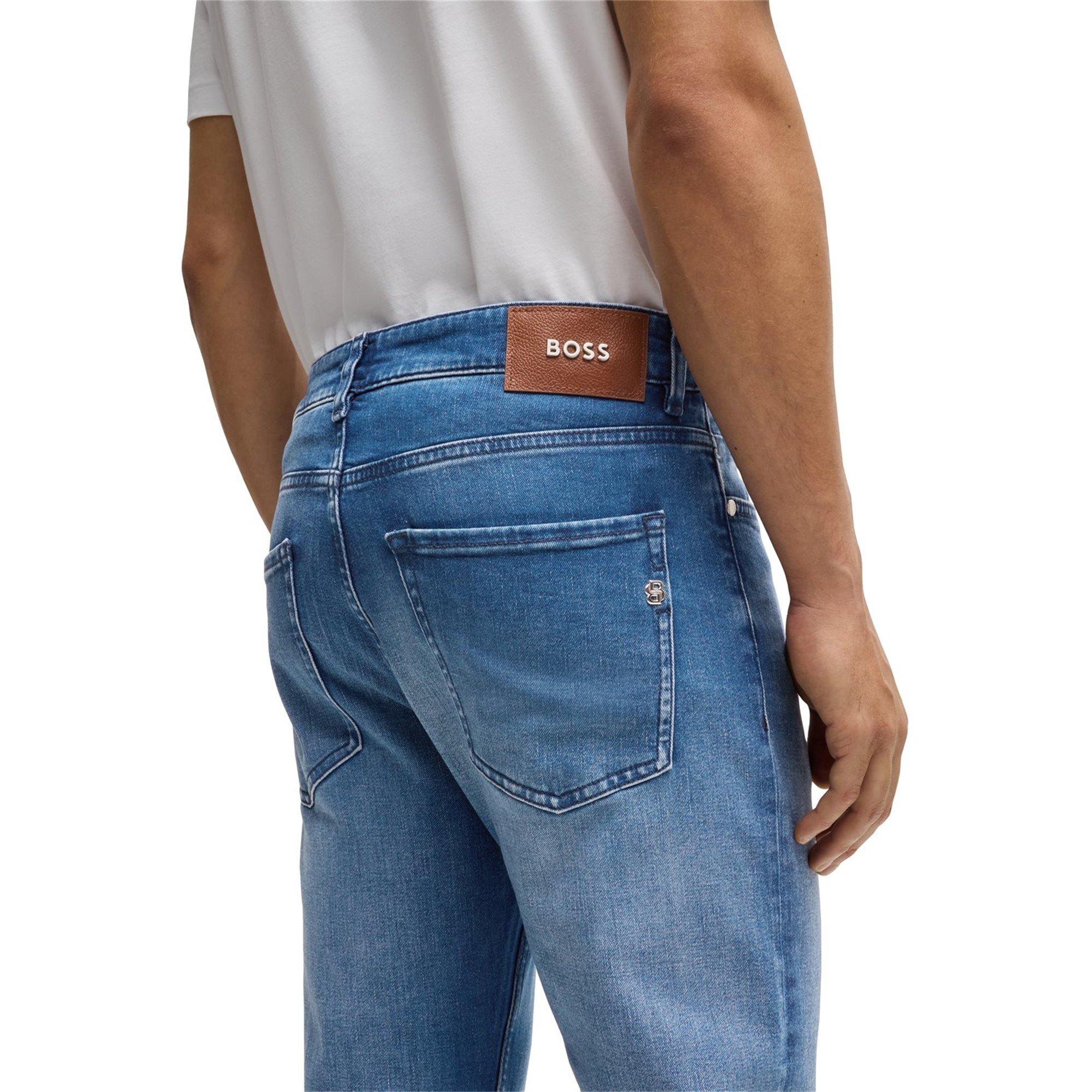 Med Blue 420 - Boss - Men's HBB Delaware3Slm Slim-fit Jeans - 5