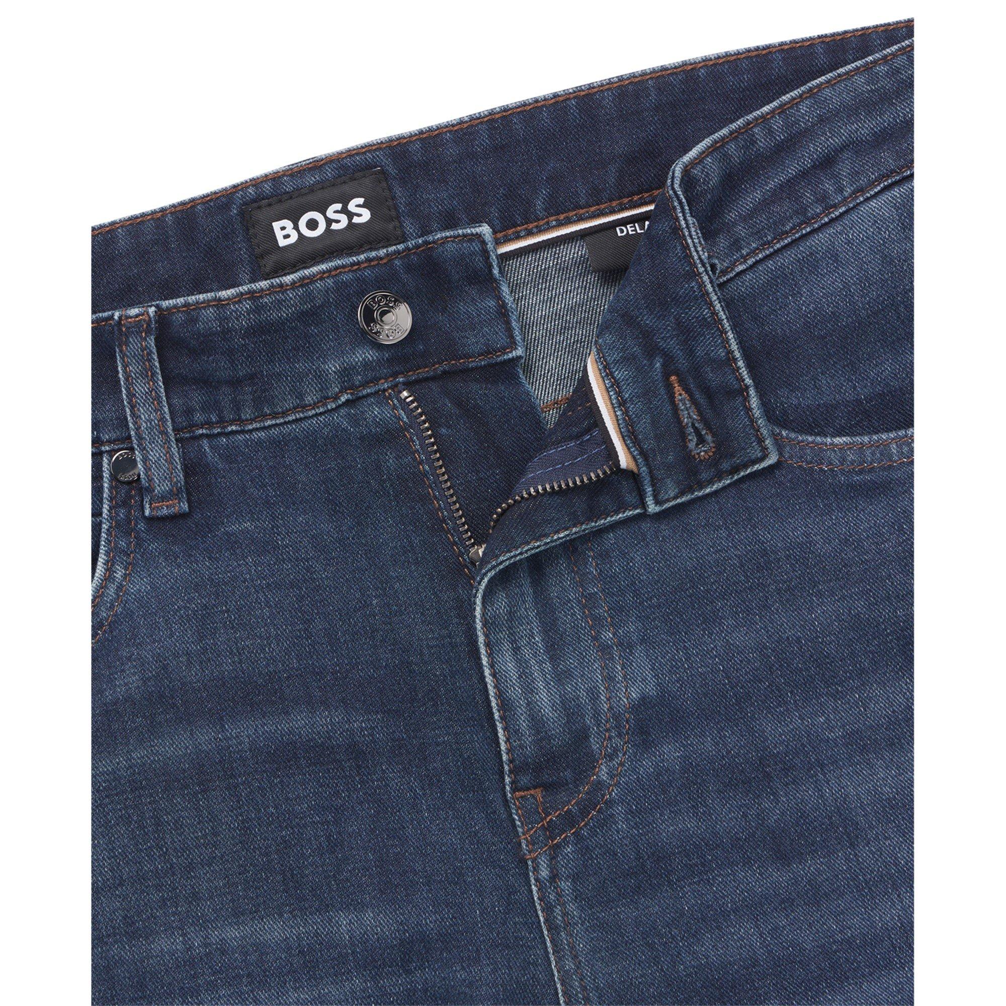 Navy 419 - Boss - Men's HBB Delaware3Slm Slim-fit Jeans - 8