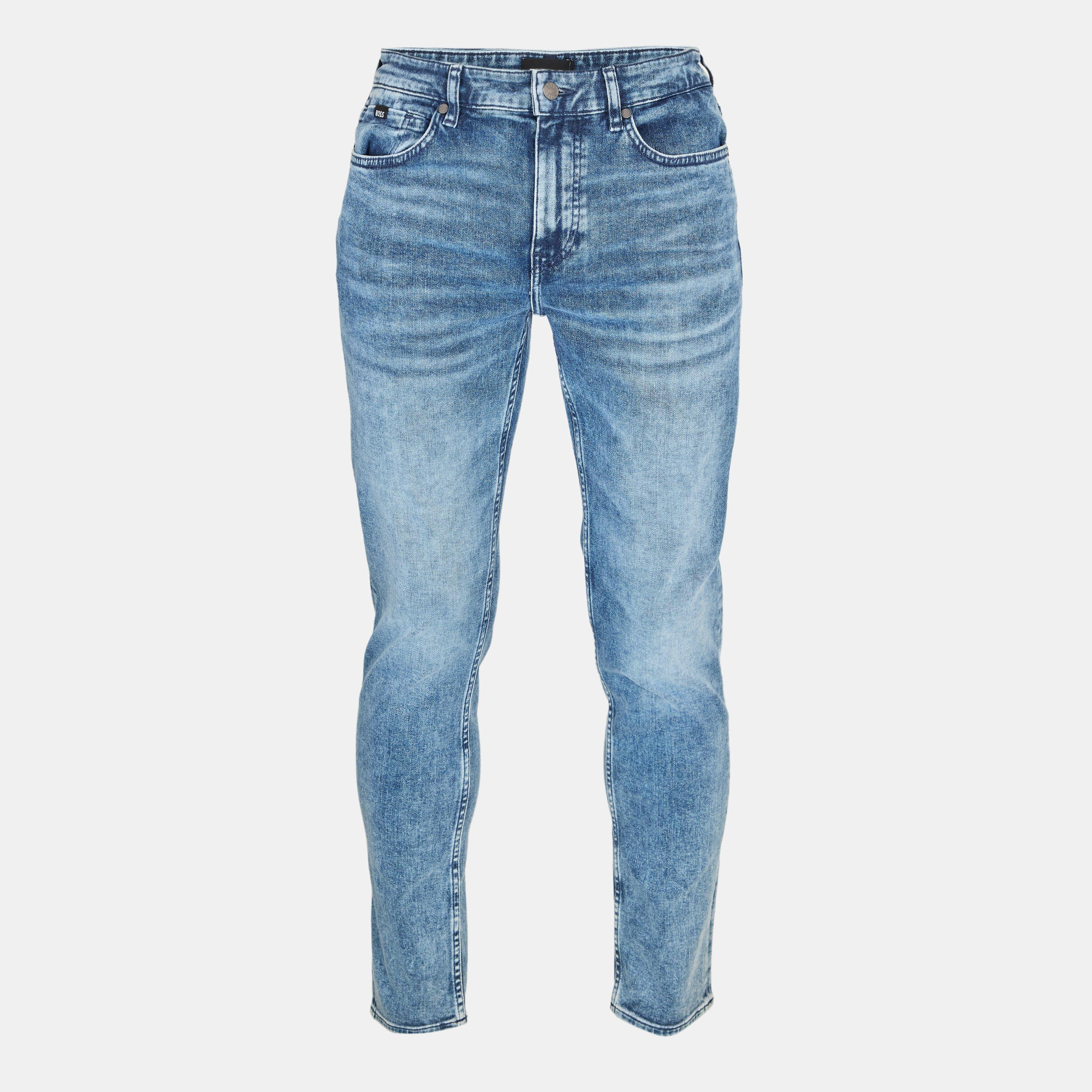 Boss Men's Hbb Delaware3slm Slim-Fit Jeans - Med Blue 421 - 36W R