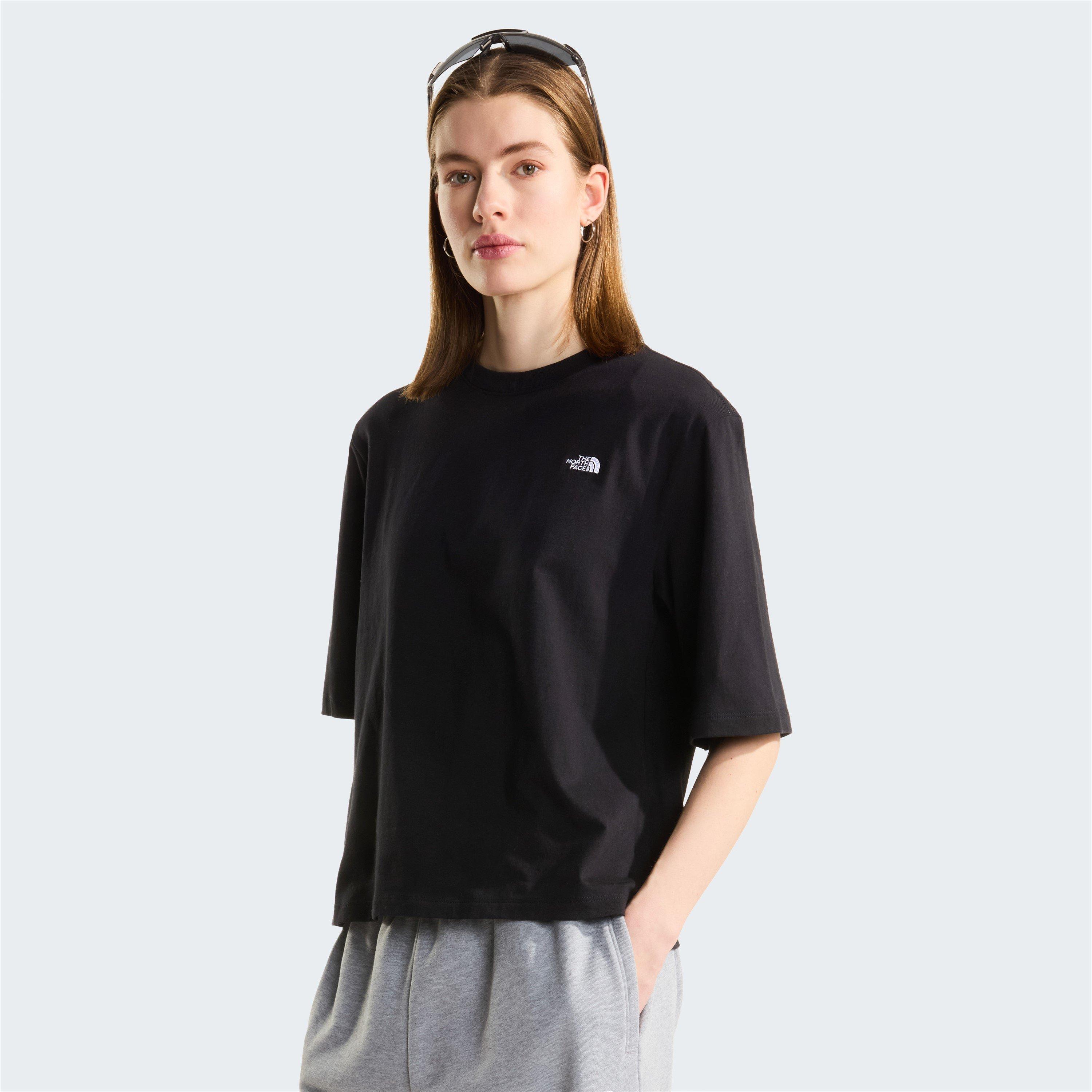 Tnf Black - The North Face - TNF Essential Simple Dome Boxy Relaxed T-Shirt Womens - 3