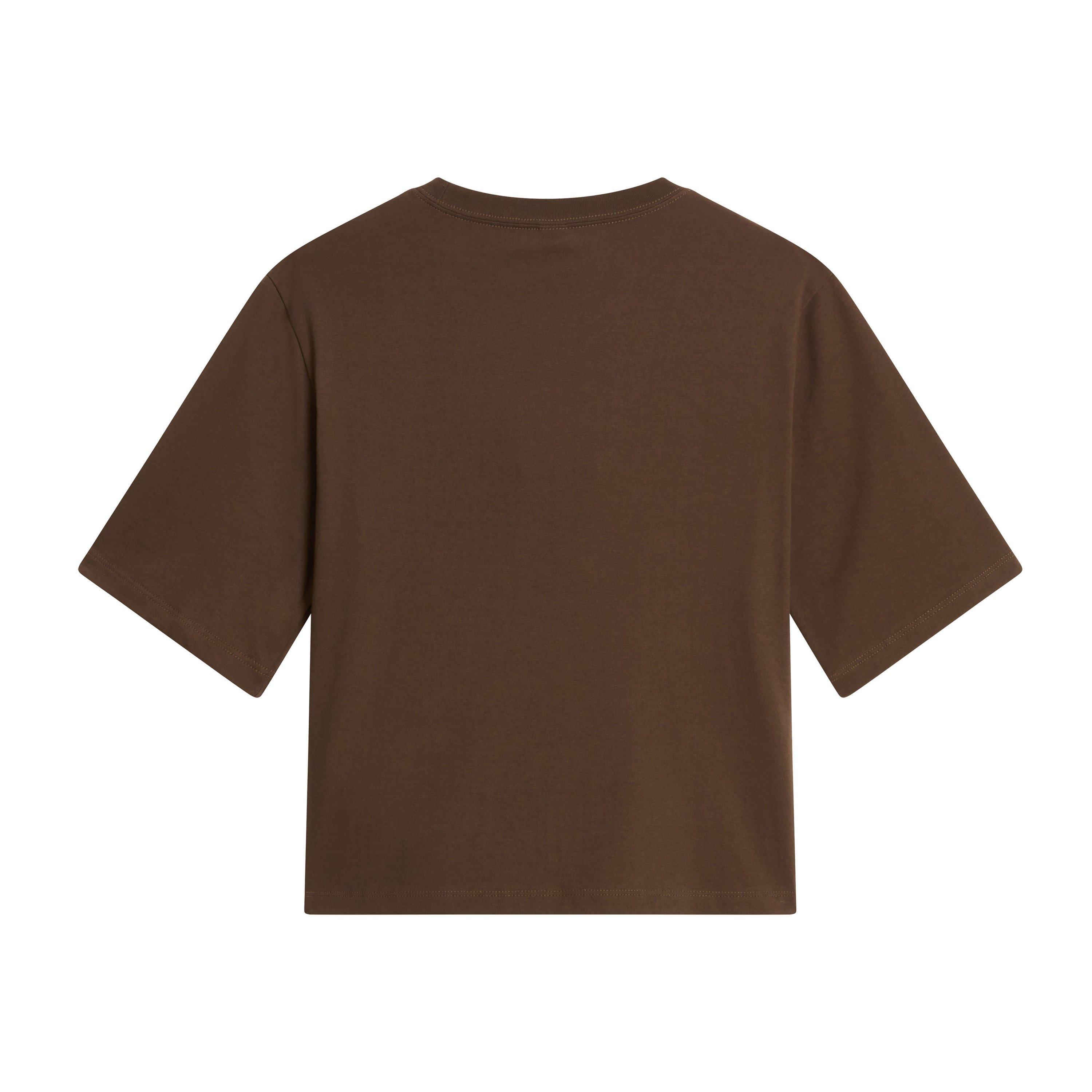 Røgfarvet Brun - The North Face - TNF Essential Simple Dome Boxy Relaxed T-Shirt Womens - 2