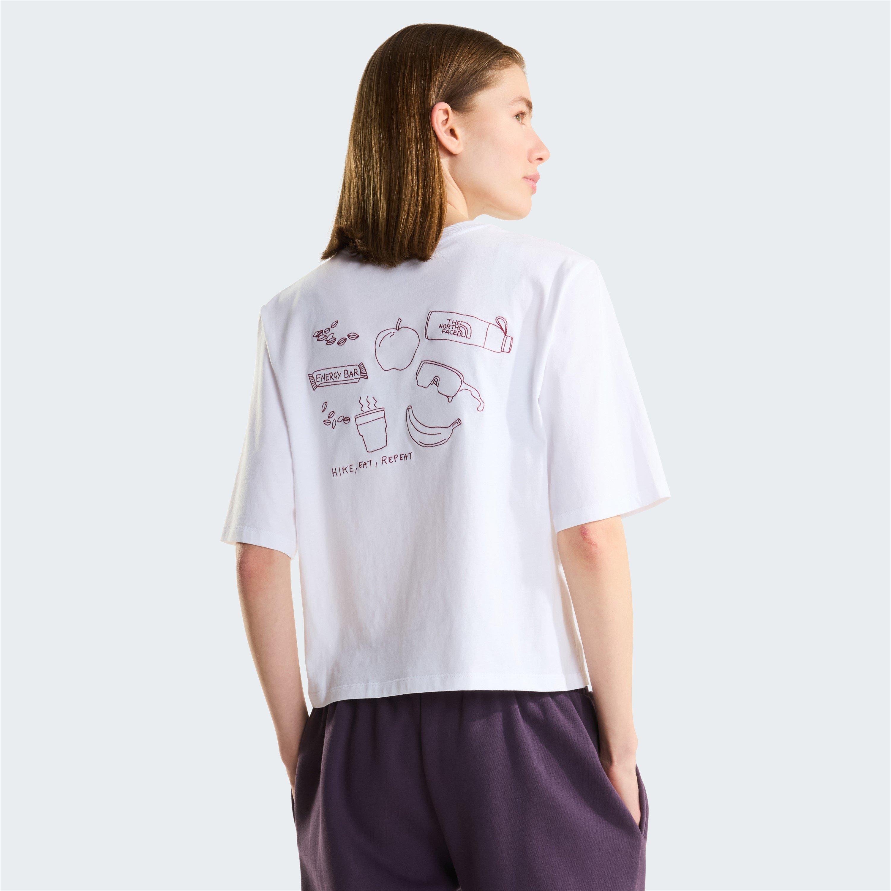 Tnf White - The North Face - TNF Hike Picnic Boxy Graphic Tee Womens - 4