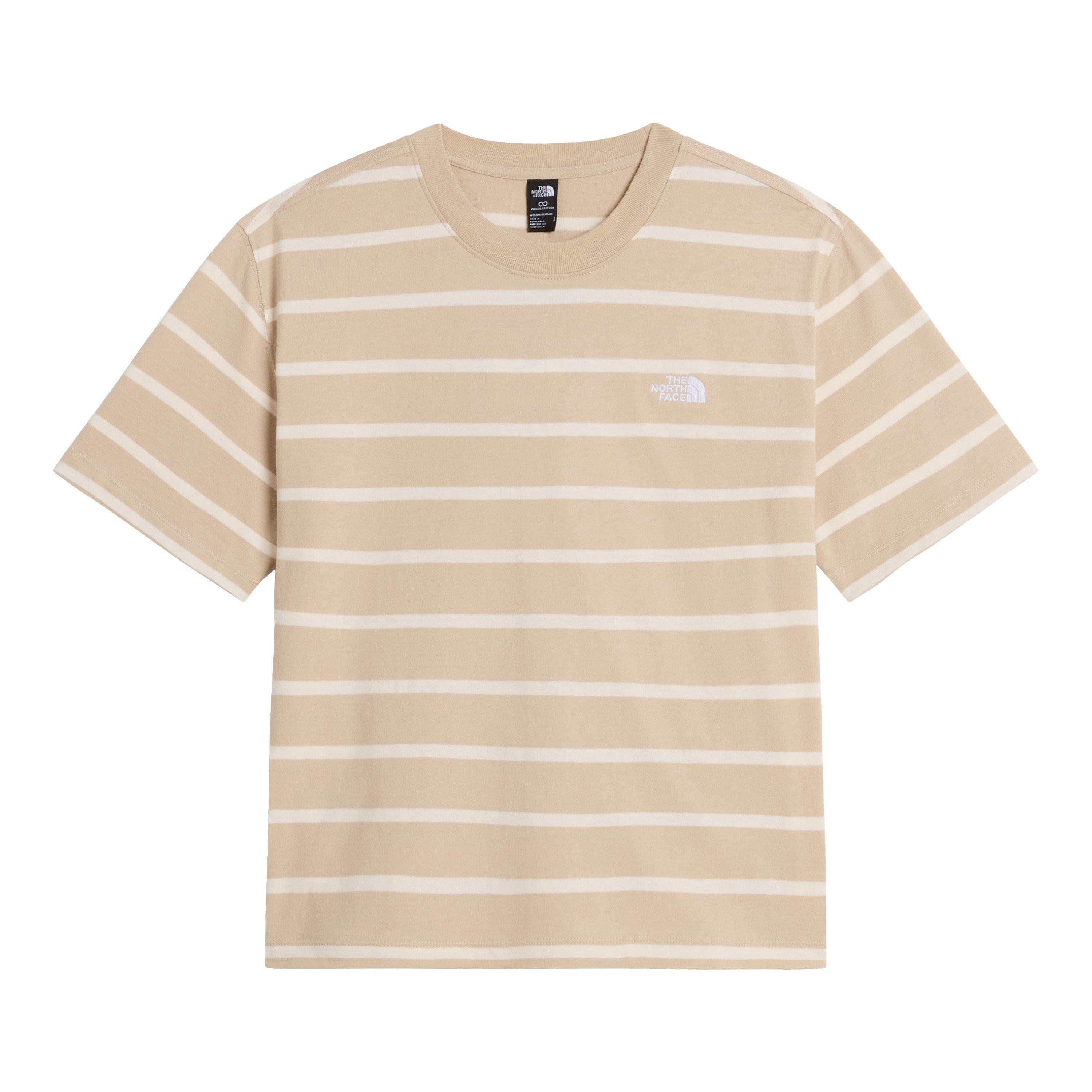 Taupe Stripe - The North Face - TNF Vista Tee Womens - 1