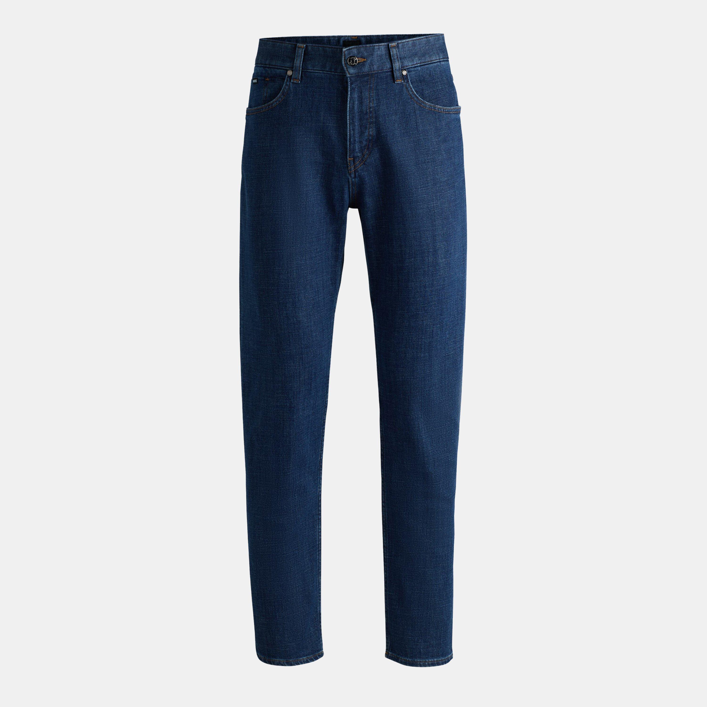 Boss Men's H-Re.maine Premium Quality Jeans - Bright Blue 435 - 36W R