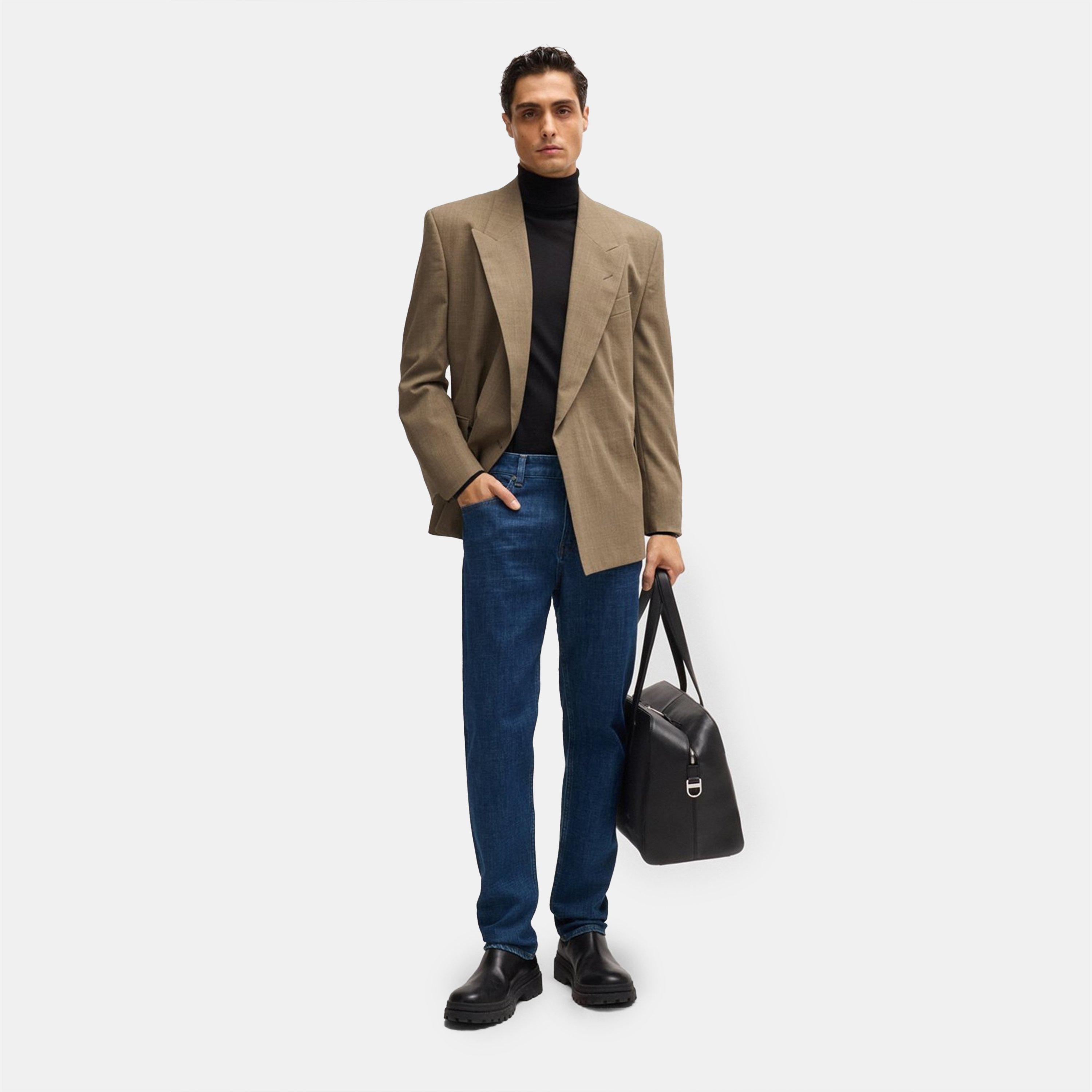 Bright Blue 435 - Boss - Men's H-Re.Maine Premium Quality Jeans - 5