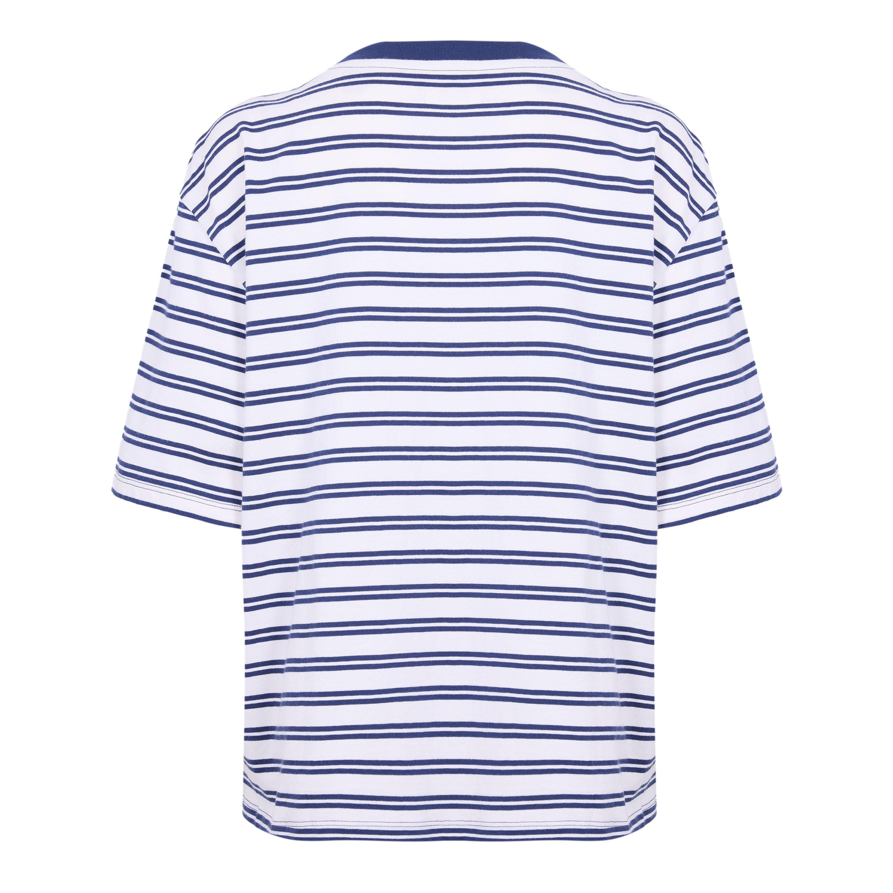 Peacoat Yd - Timberland - Women's S/S Stripe Short Sleeve Shirt - 2