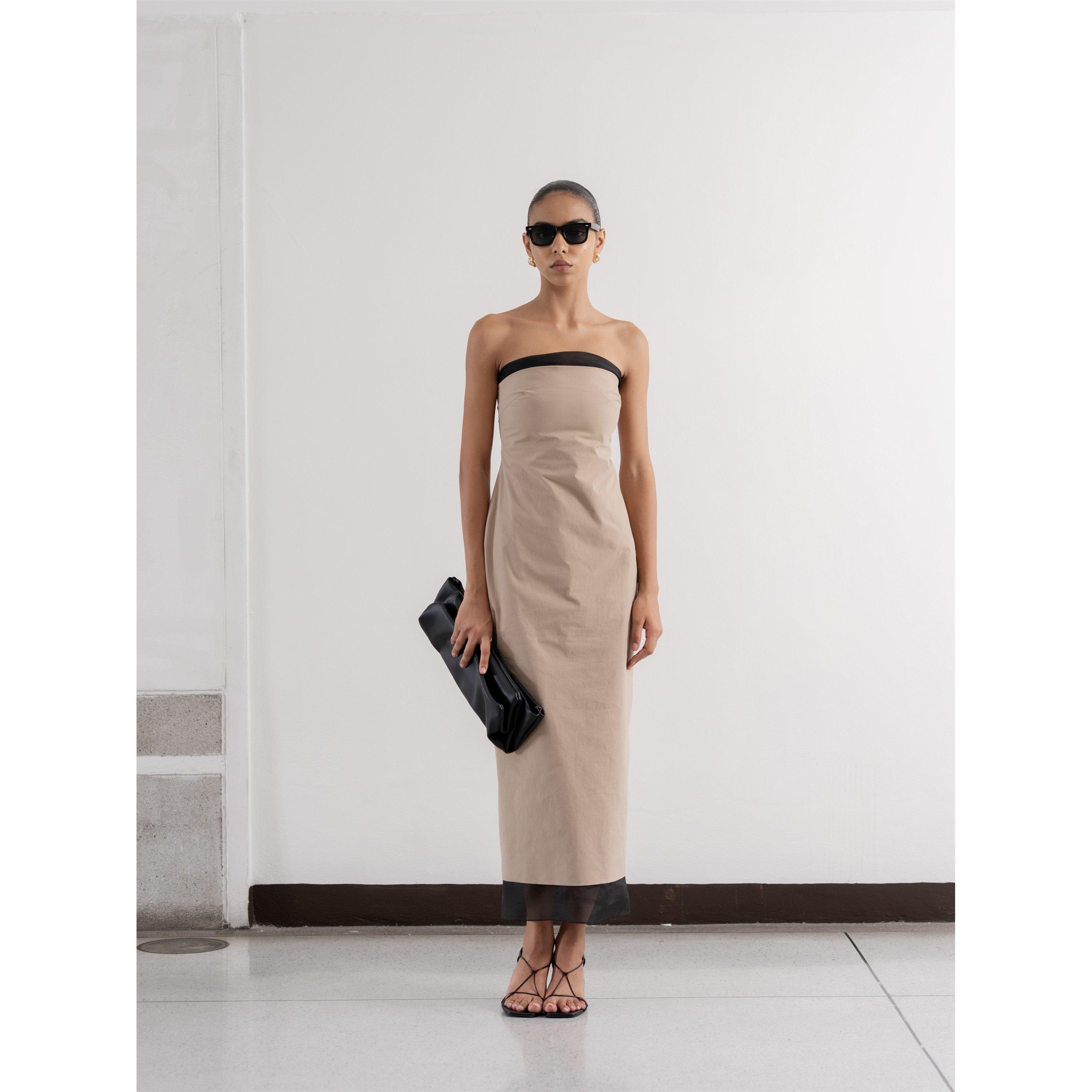 Khaki/Black - Voraninda - Women's Tylyn Bodycon Dress - 3