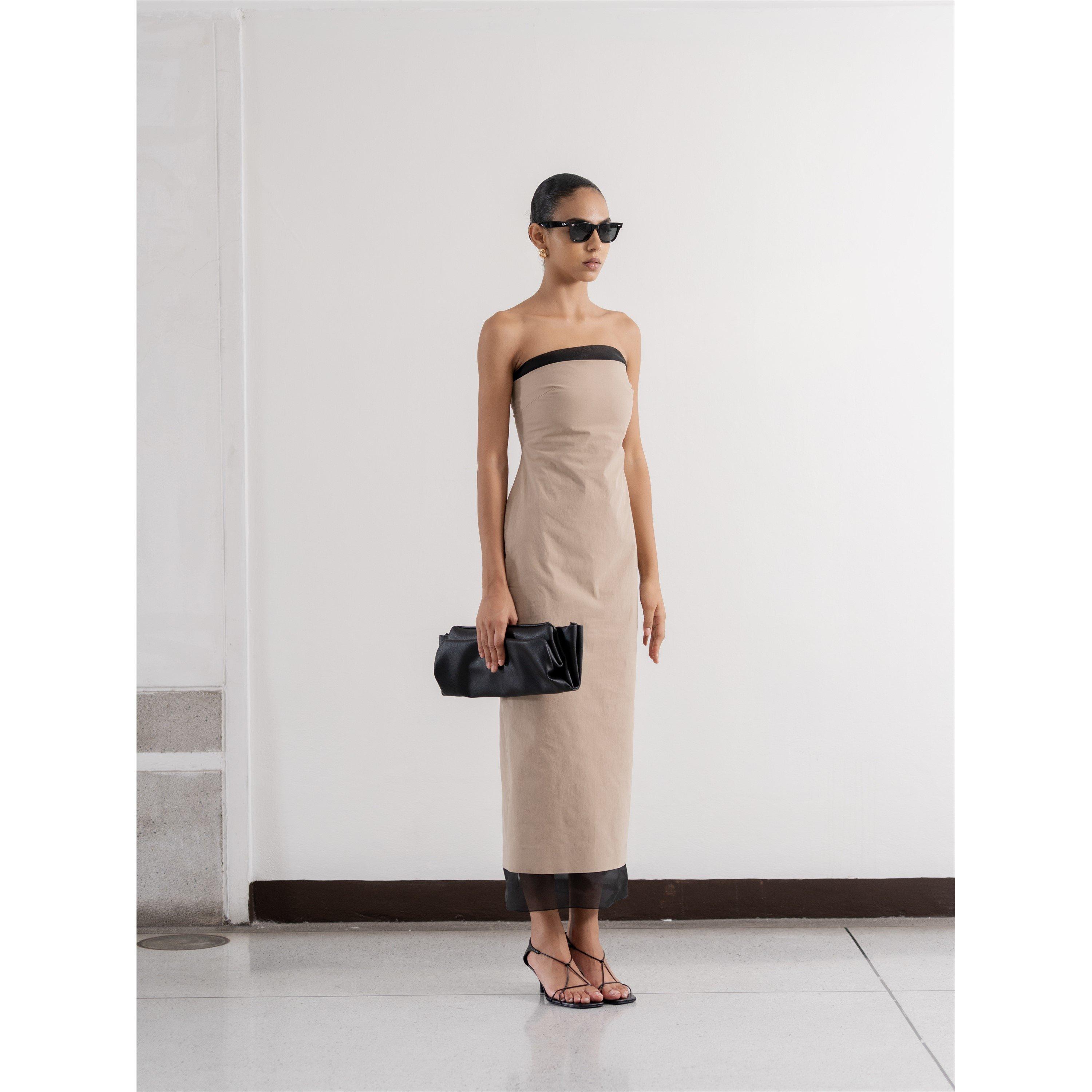 Khaki/Black - Voraninda - Women's Tylyn Bodycon Dress - 4