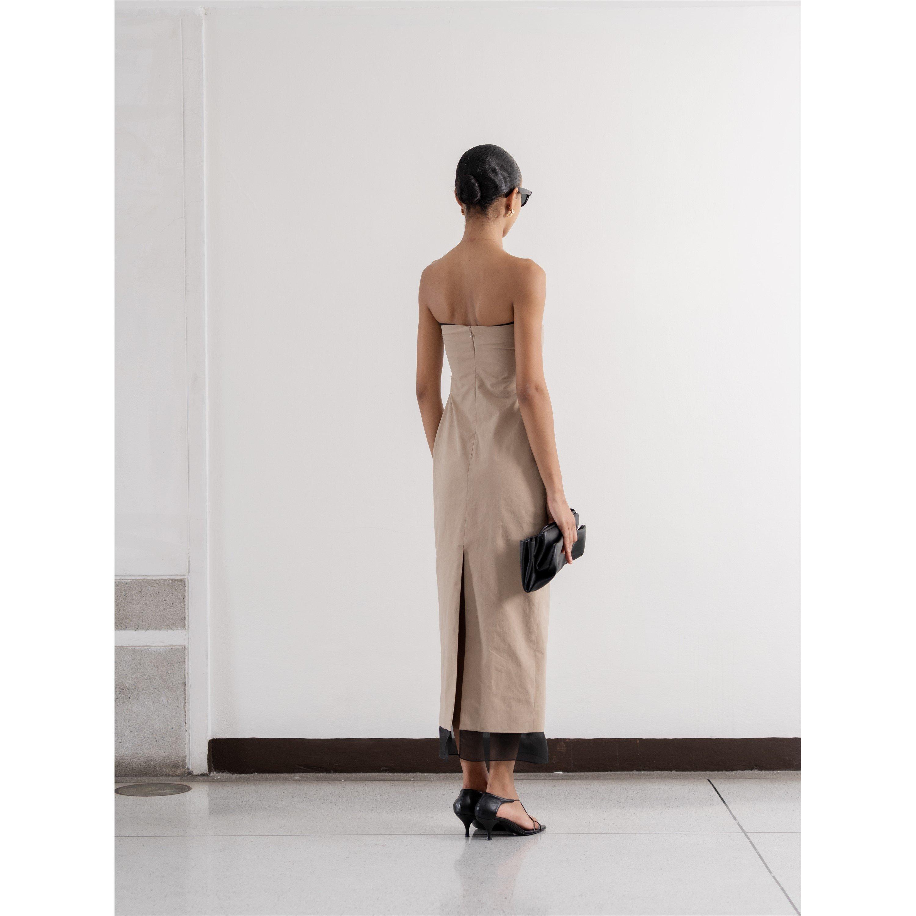 Khaki/Black - Voraninda - Women's Tylyn Bodycon Dress - 6