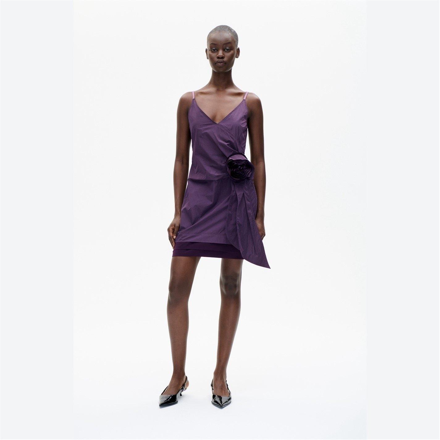 Plum Perfect - Baum und Pferdgarten - Womens Andria A Line Dress - Plum Perfect - 4