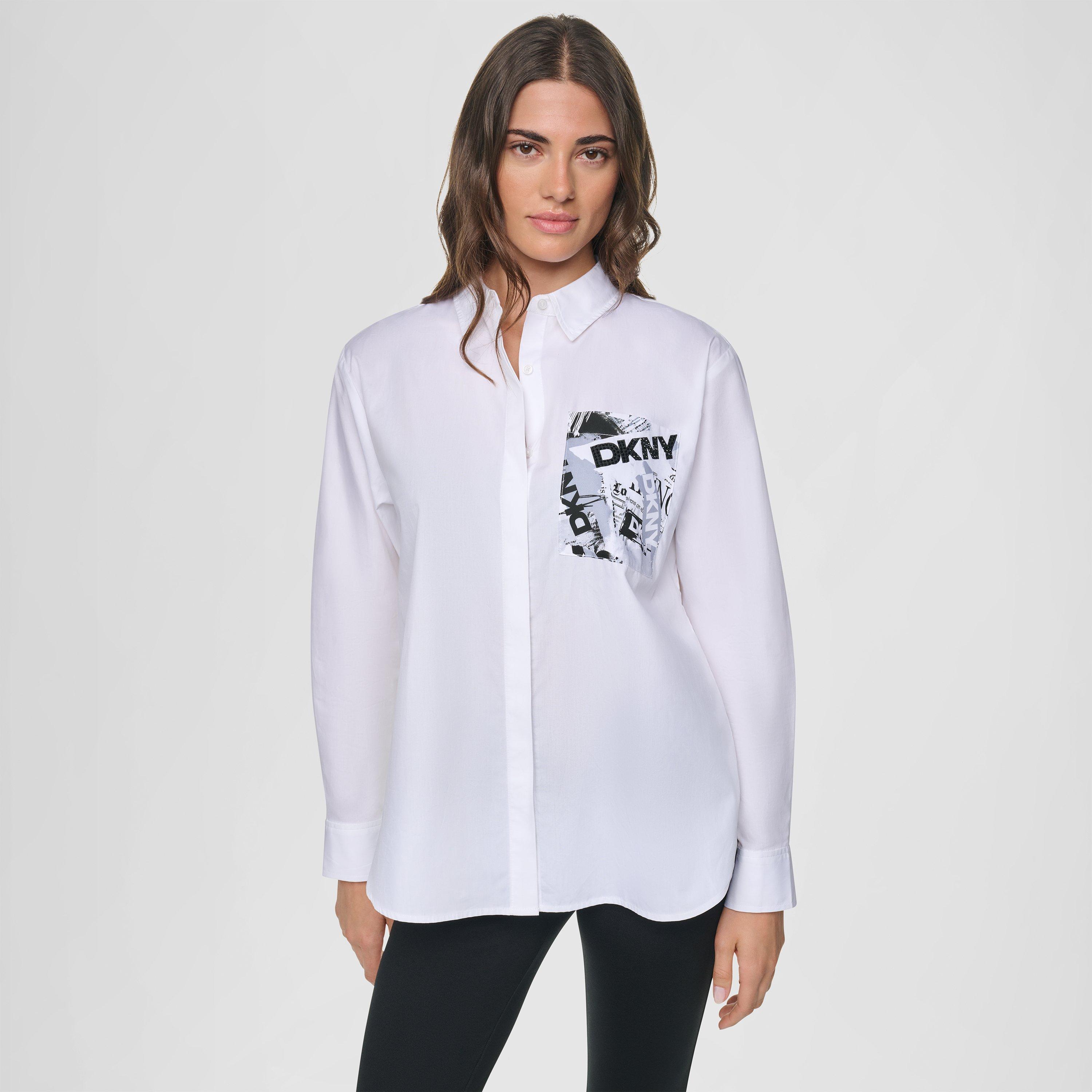 White - DKNY - DKNY Pockt Print Ld64 - 1