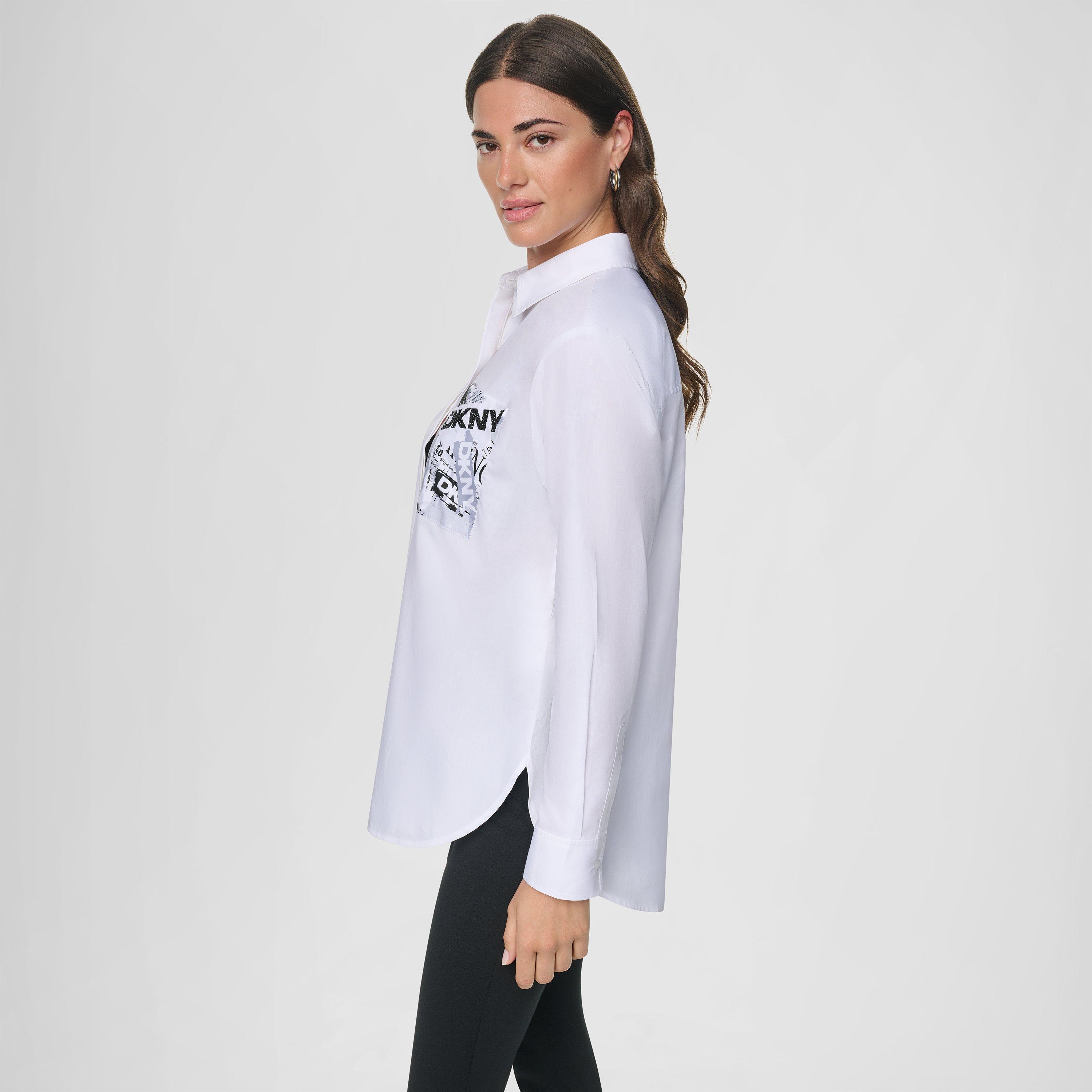 White - DKNY - DKNY Pockt Print Ld64 - 6