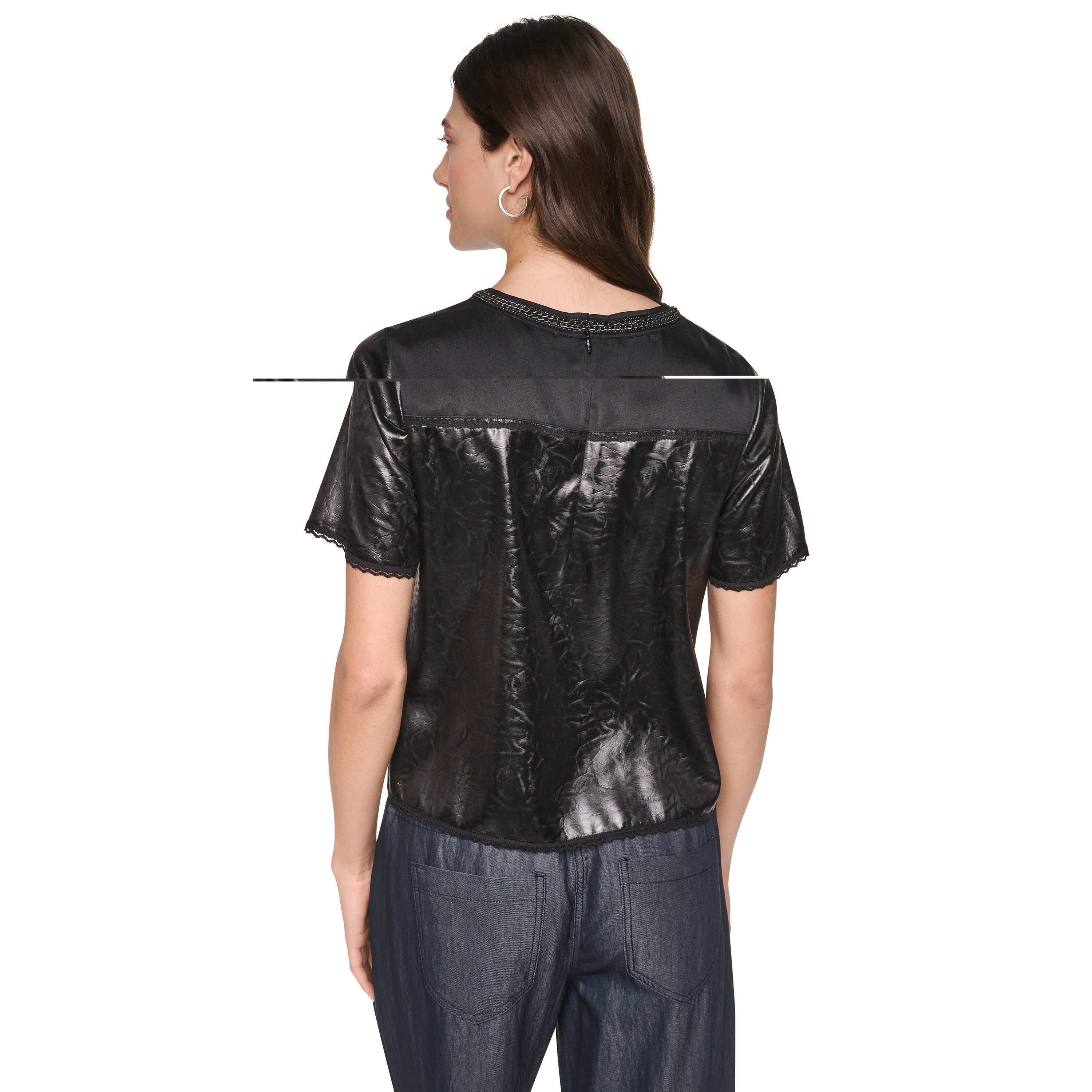 Black - DKNY - DKNY Mix Media Crack Ld64 - 4