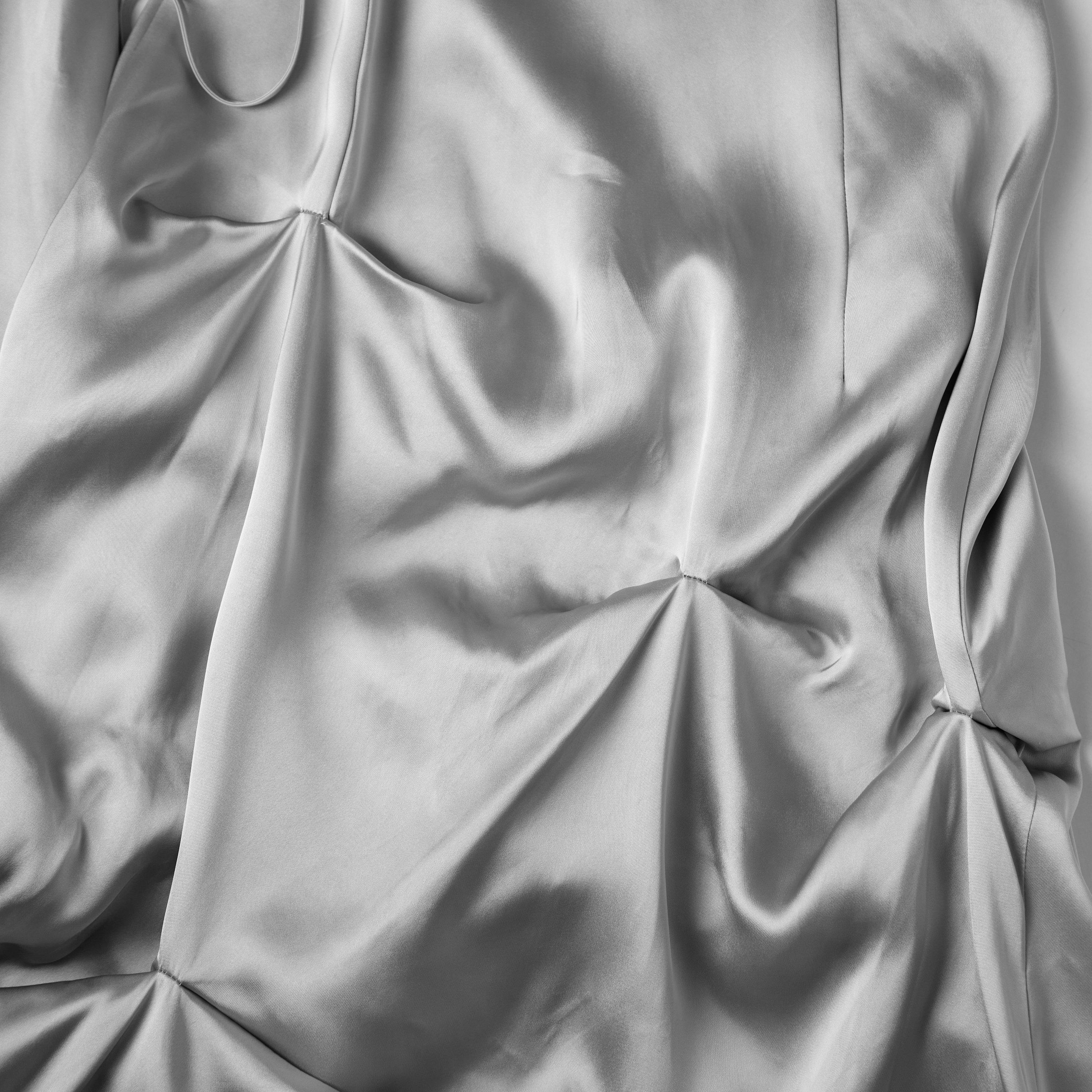 Mirage Gray - Ganni - Ganni Satin Maxi Dre Ld62 - 3