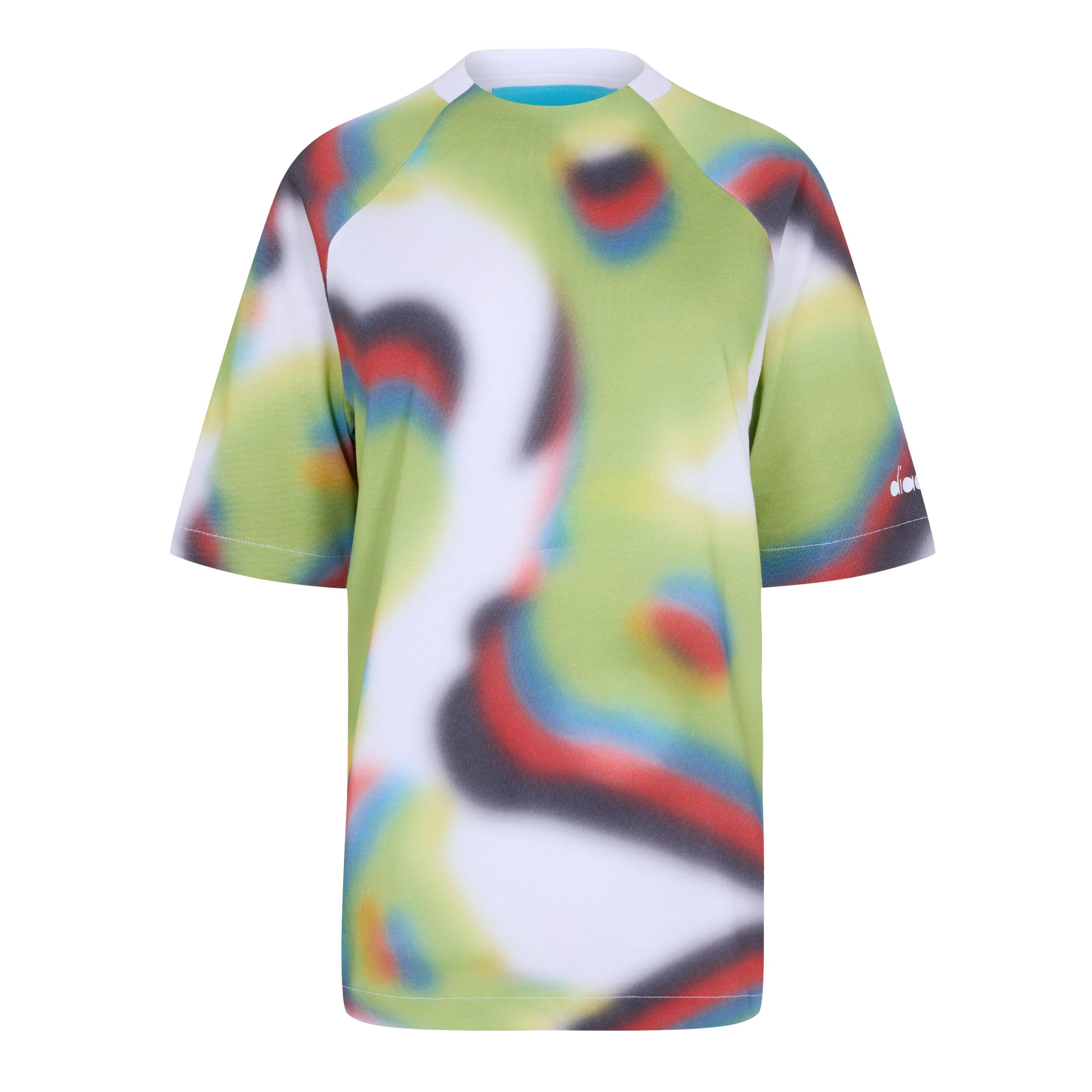 Diadora Women's Flowers Short Sleeve All Over Print T-Shirt -  - 10 (S)