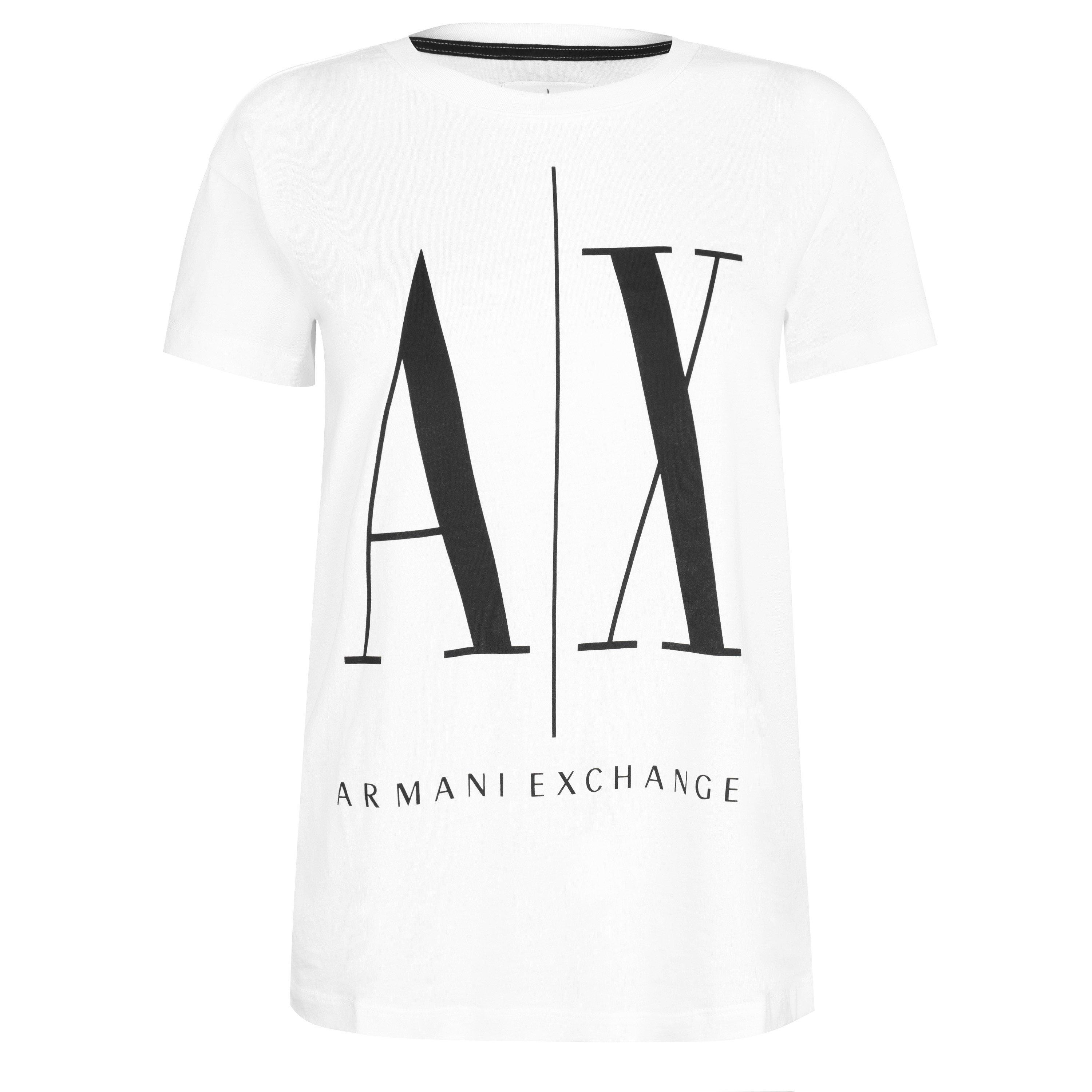 White 5100 - Armani Exchange - Foil Logo T-Shirt - 1