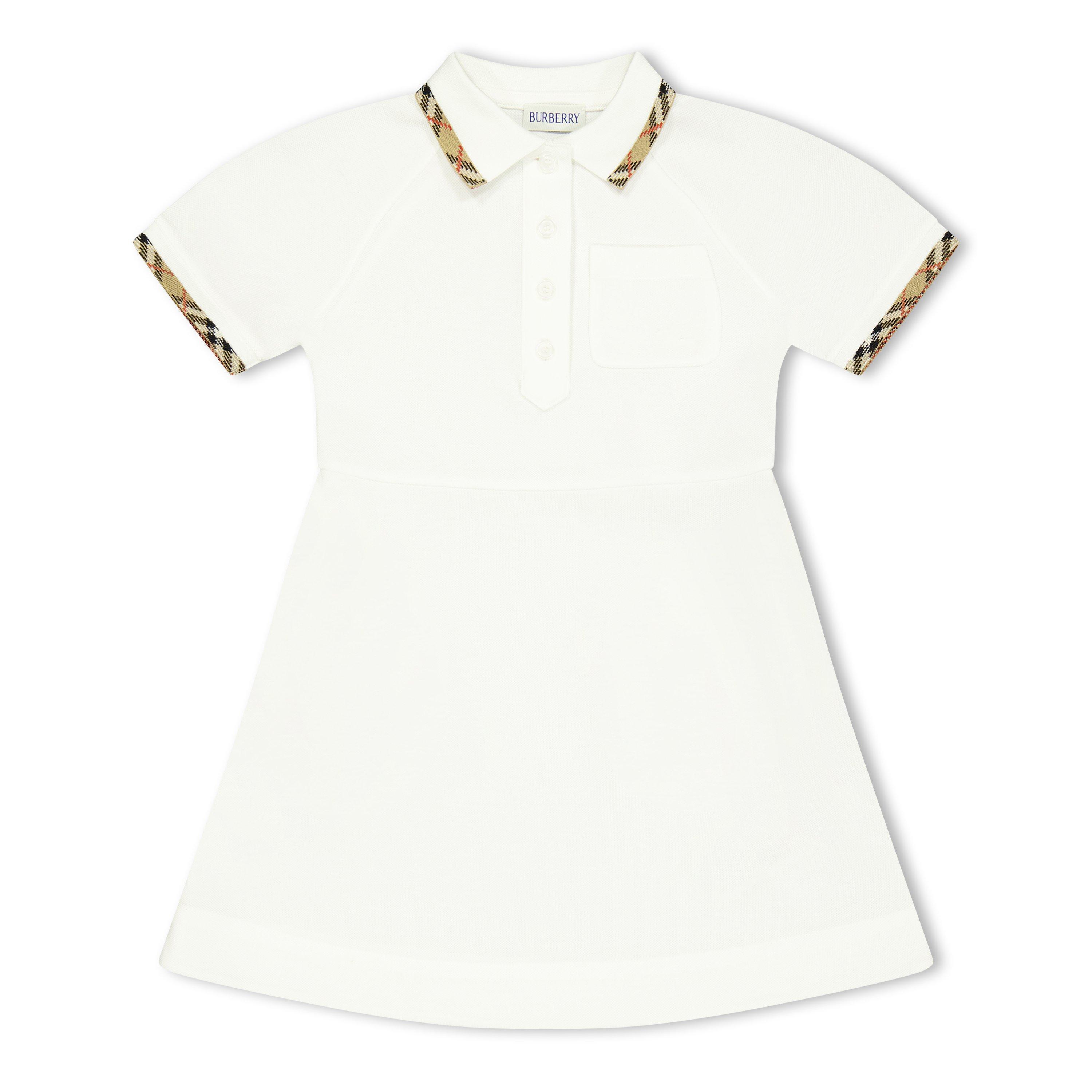 Burberry Burb Romola Drss Jn64 - White A1464 - Size 8Y