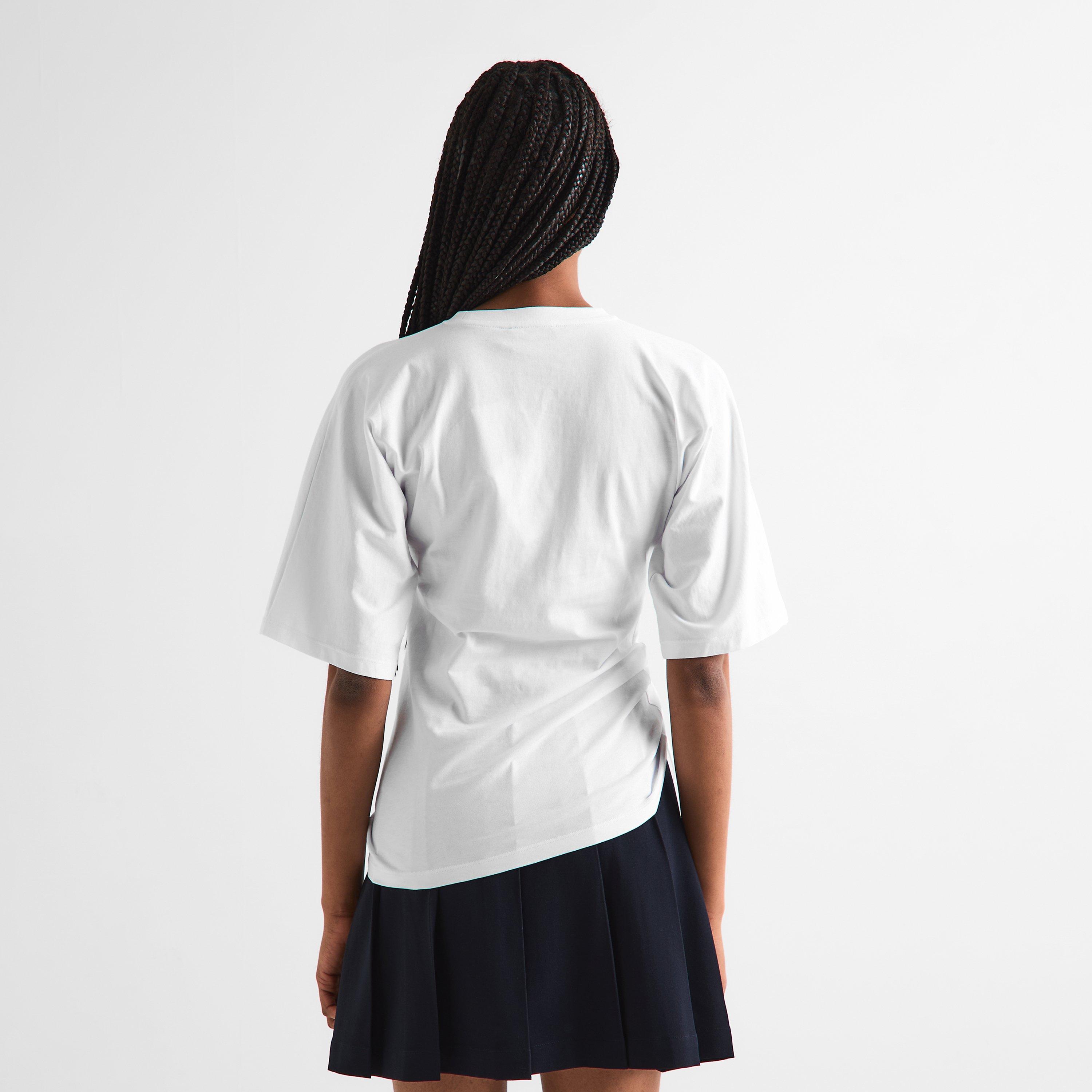 White/Black - Balmain - Women's Oversized Short Sleeve T-Shirt - 4