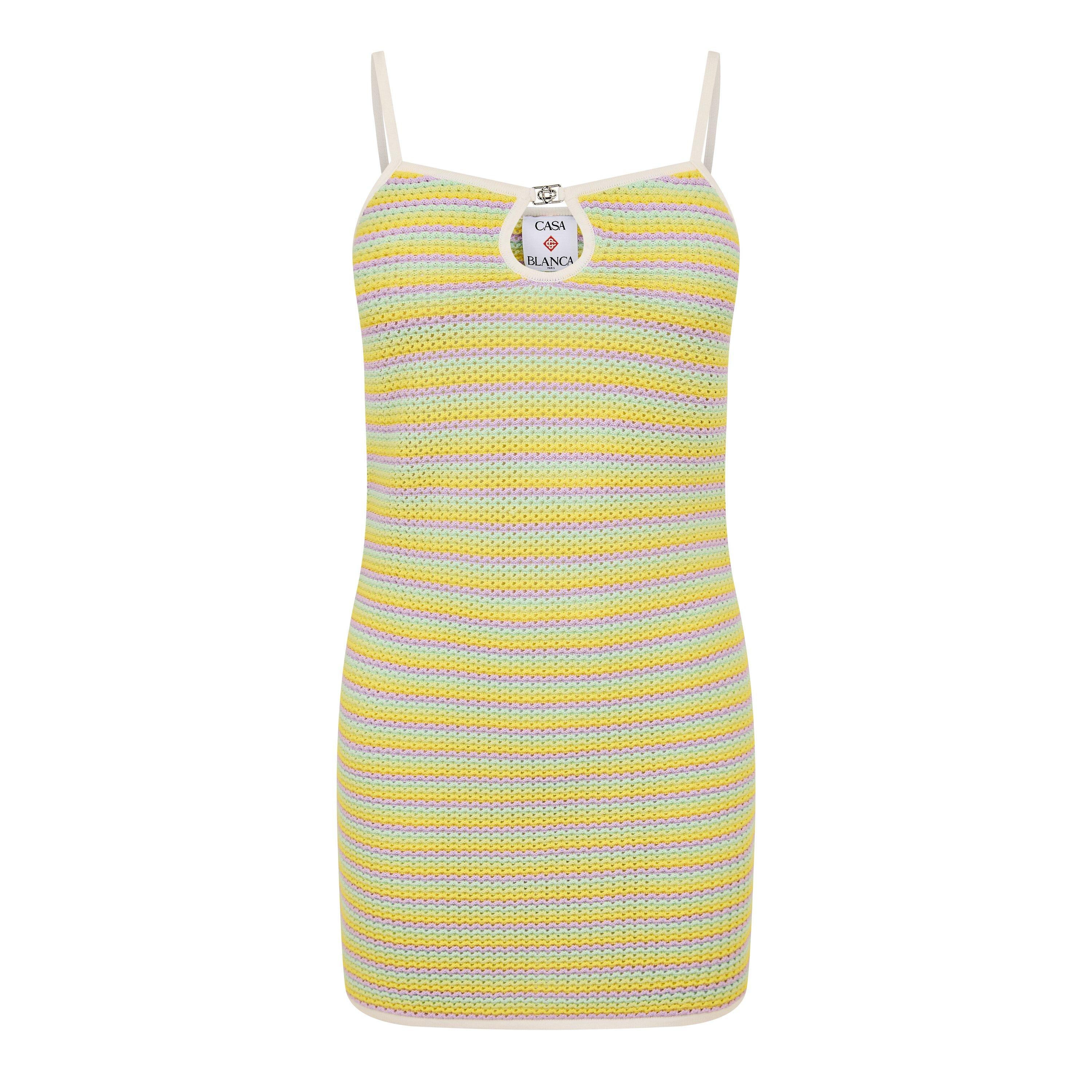 Green - Casablanca - Women's Crochet Mini Dress - 1