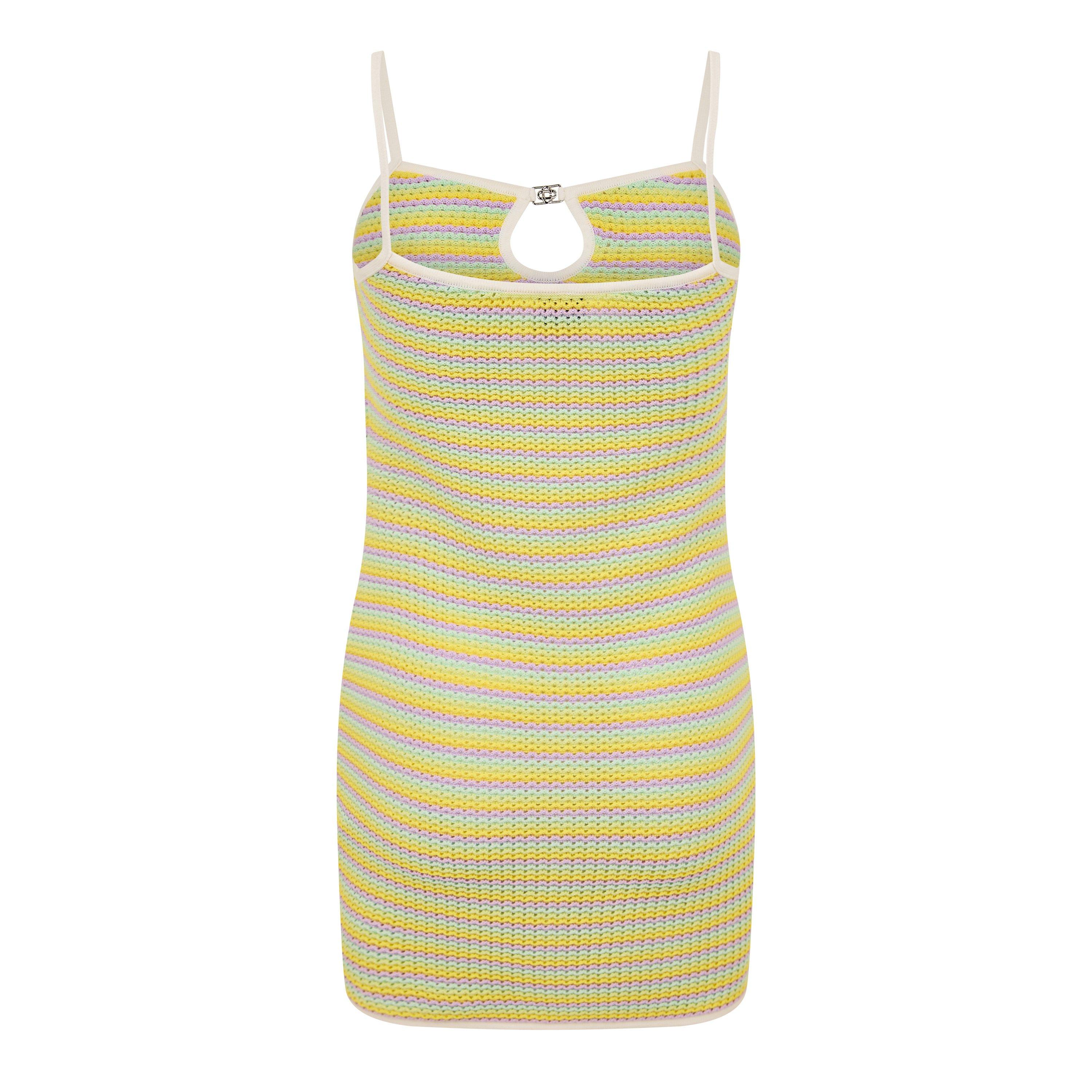 Green - Casablanca - Women's Crochet Mini Dress - 2