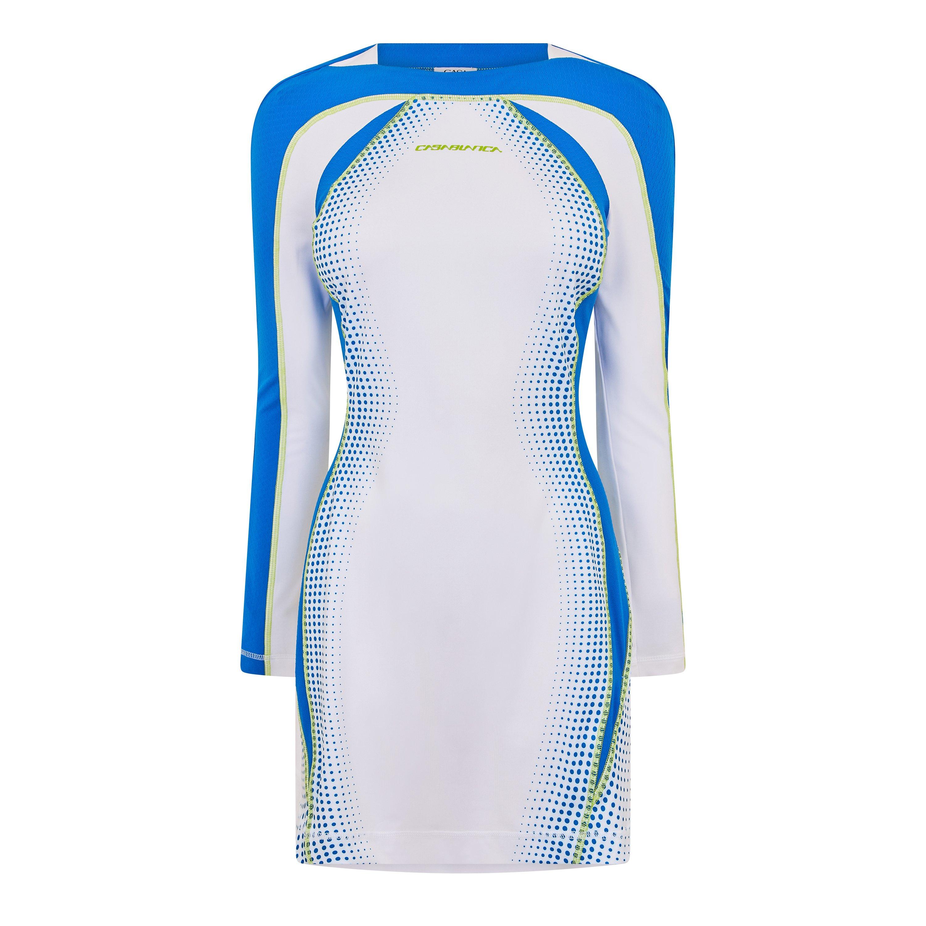 White - Casablanca - Women's Printed Mini Dress - 1