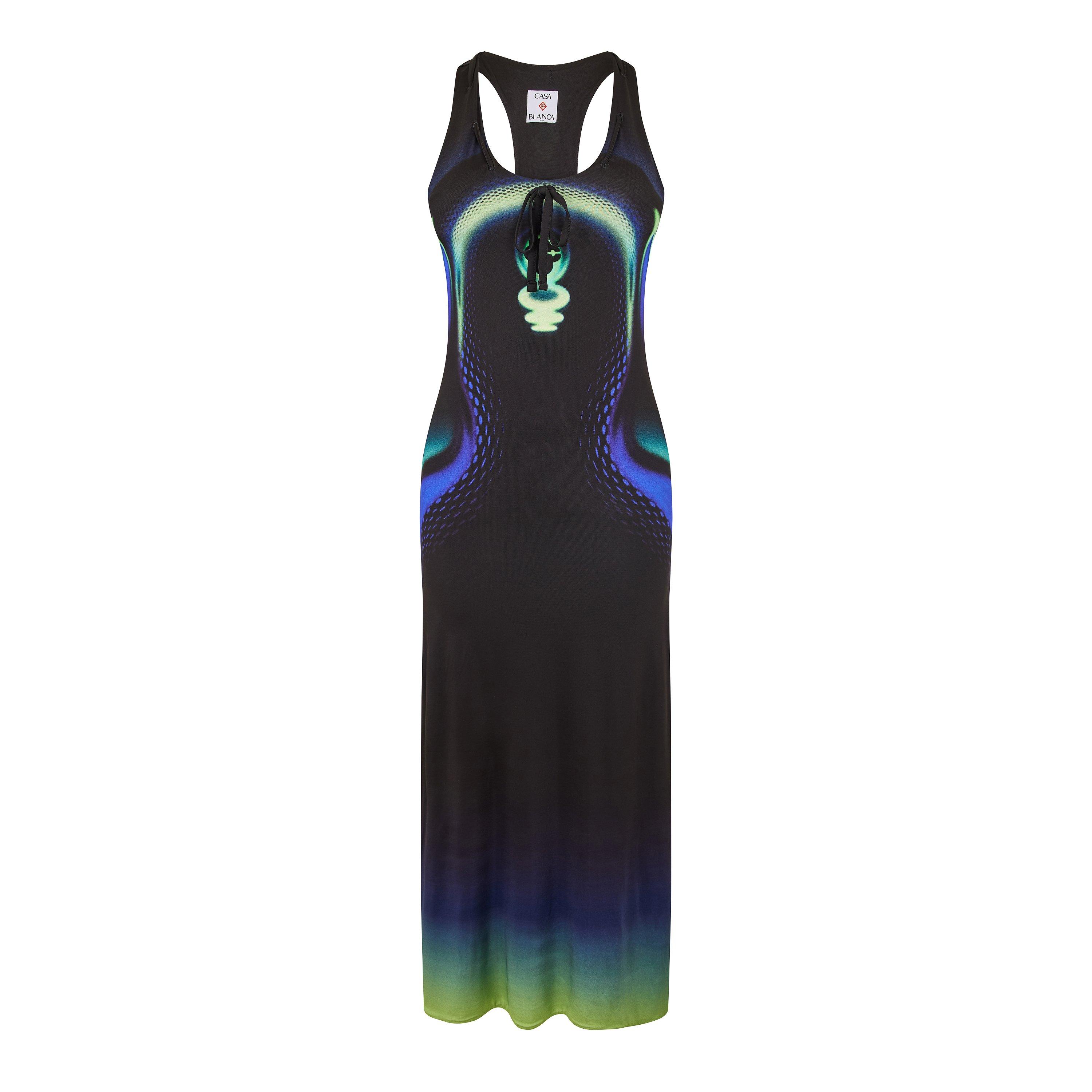 Black - Casablanca - Women's Slinky Long Maxi Dress - 1