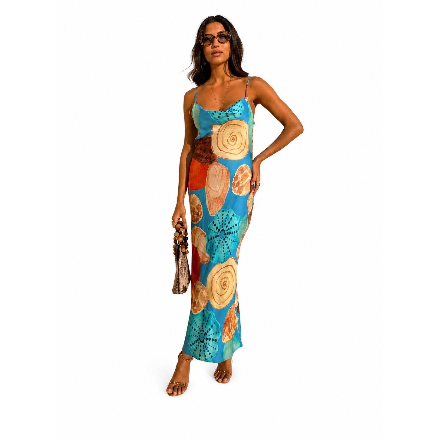 Blue - Never Fully Dressed - Women's Aria Maxi Dress - 3