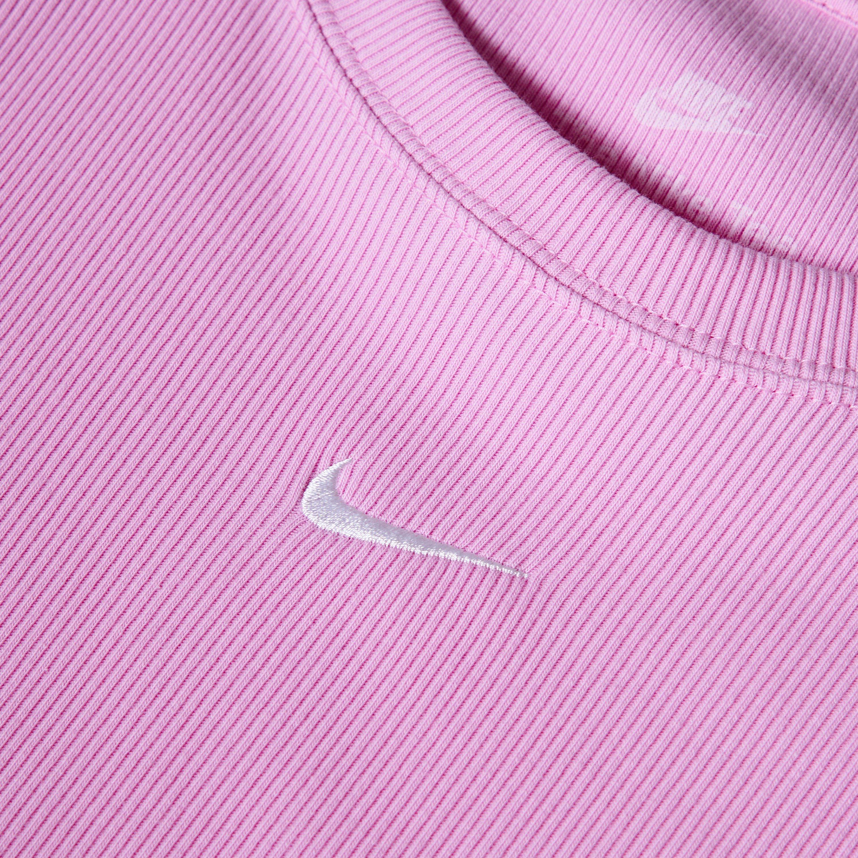 Roze Stijging/Wit - Nike - Women's Ribbed T-Shirt - 3