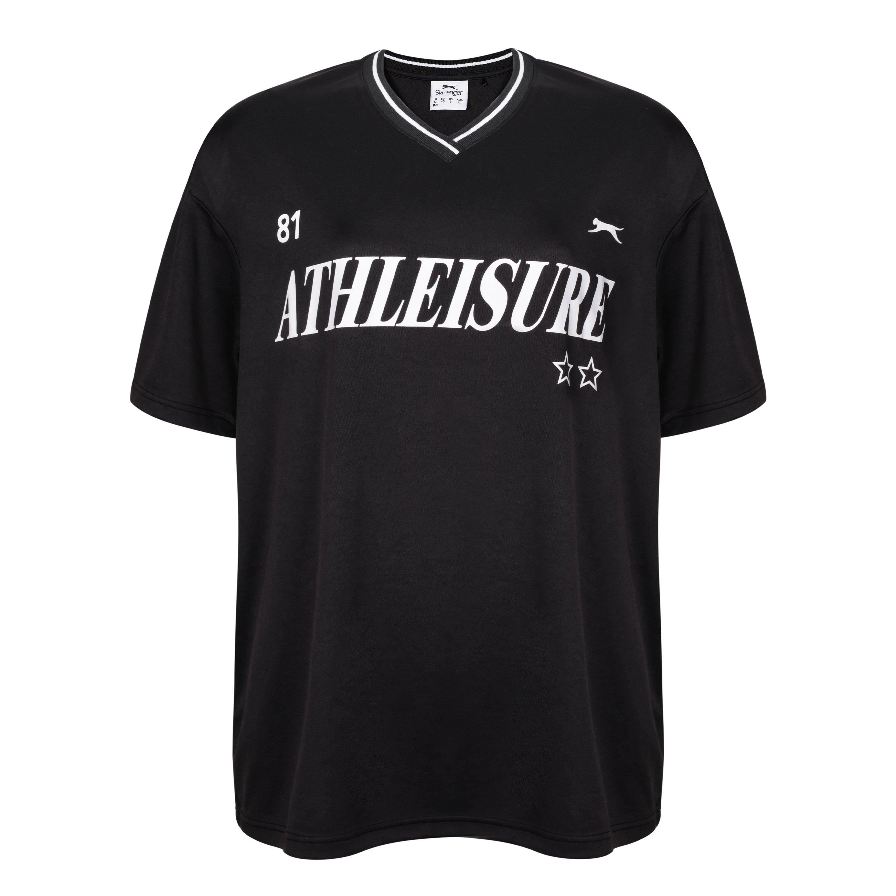 Zwart - Slazenger - Slaz Football Oversized T-Shirt - 2