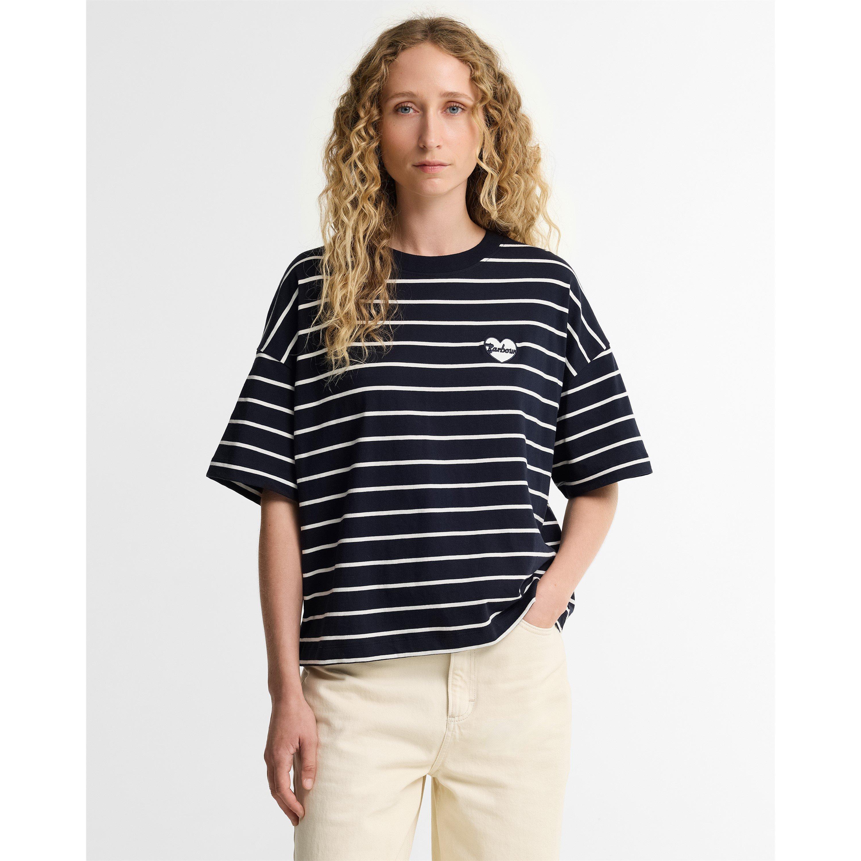 Dark Navy/Cloud - Barbour - B.Li Ambleside LS T Ld64 - 2